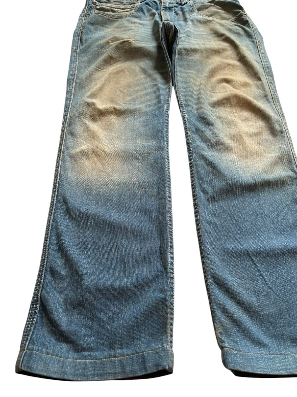 Levi's Vintage 90s Levis 504 Rusty Mud Wash Loose Jeans Size US 35 - 6 Thumbnail
