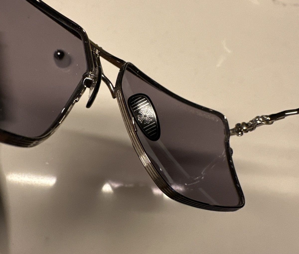 Chrome Hearts NEW! Nipply Aviator Sunglasses Size ONE SIZE - 6 Thumbnail