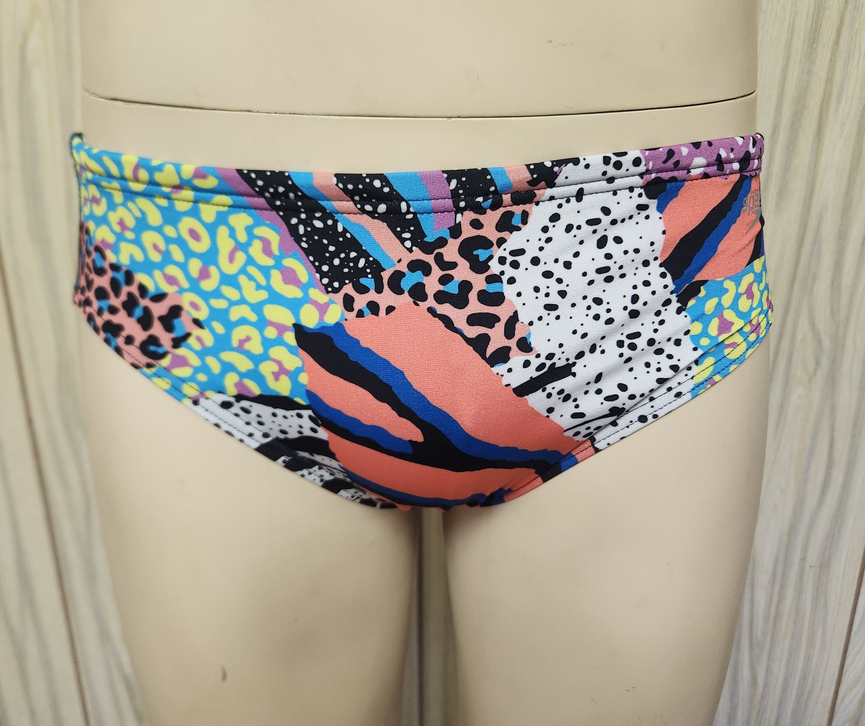 Speedo men's Speedo swim brief 32 bold multi color Size US 32 / EU 48 - 2 Thumbnail