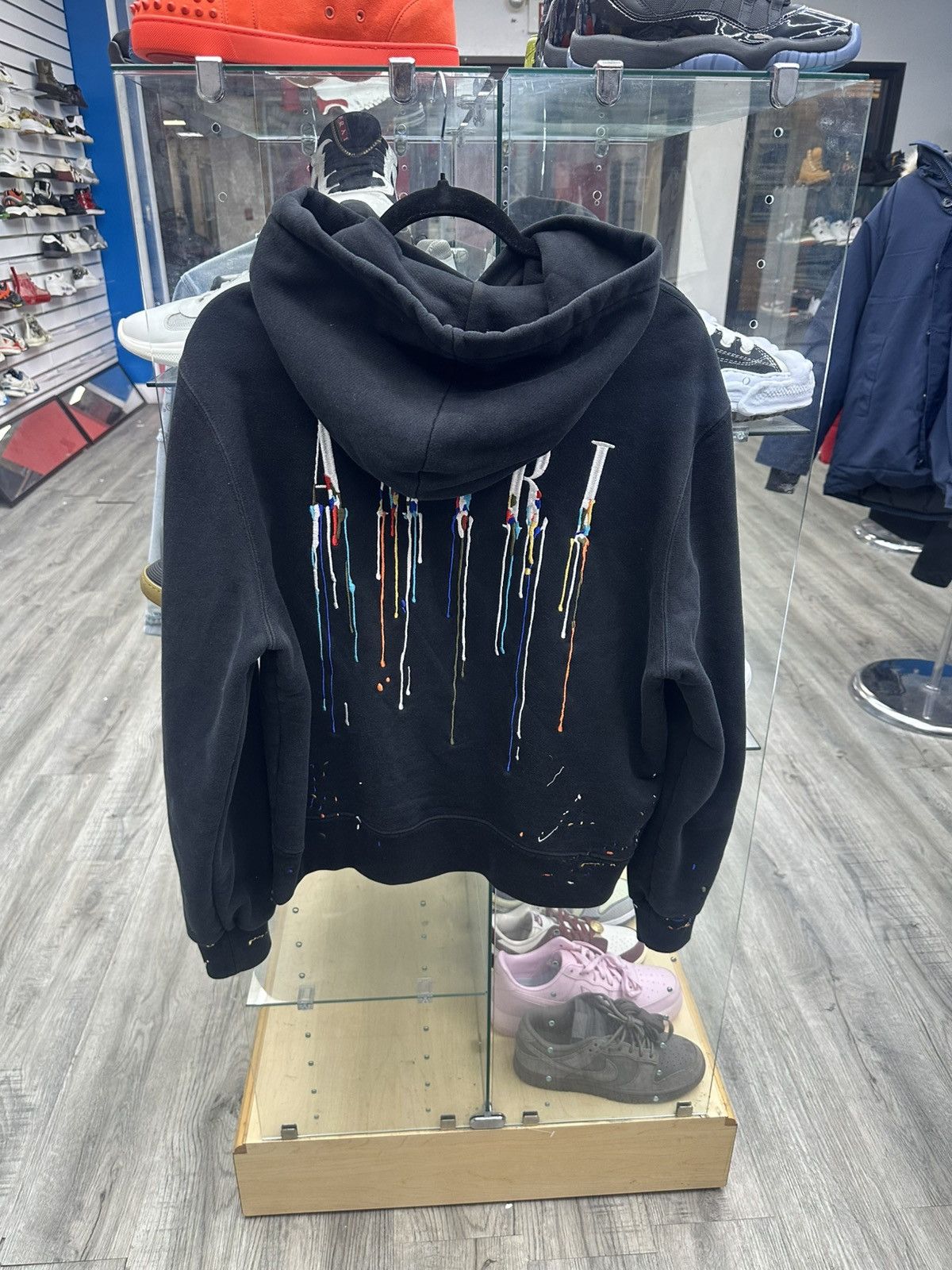 Amiri Amiri Paint Drip Logo Hoodie Size US S / EU 44-46 / 1 - 2 Thumbnail