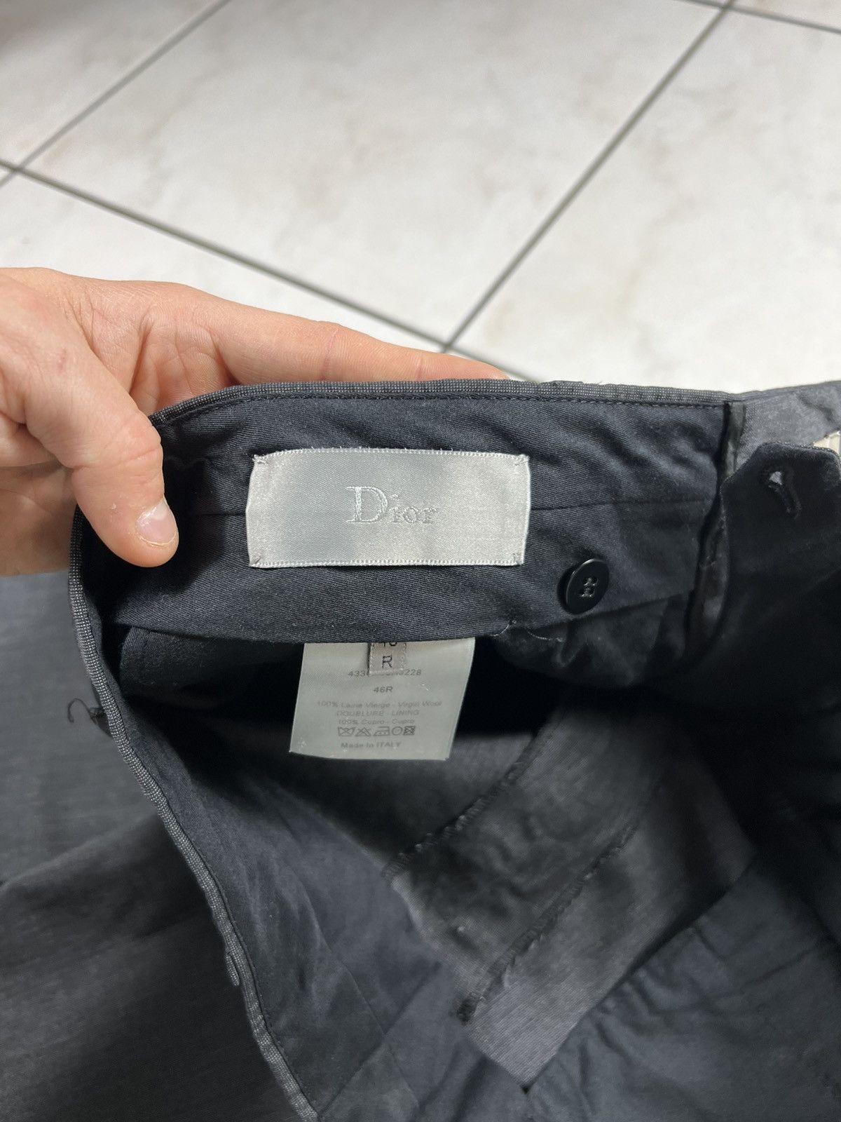 Dior Dior hedi slimane wool casual suit pants trousers Size US 30 / EU 46 - 18 Thumbnail