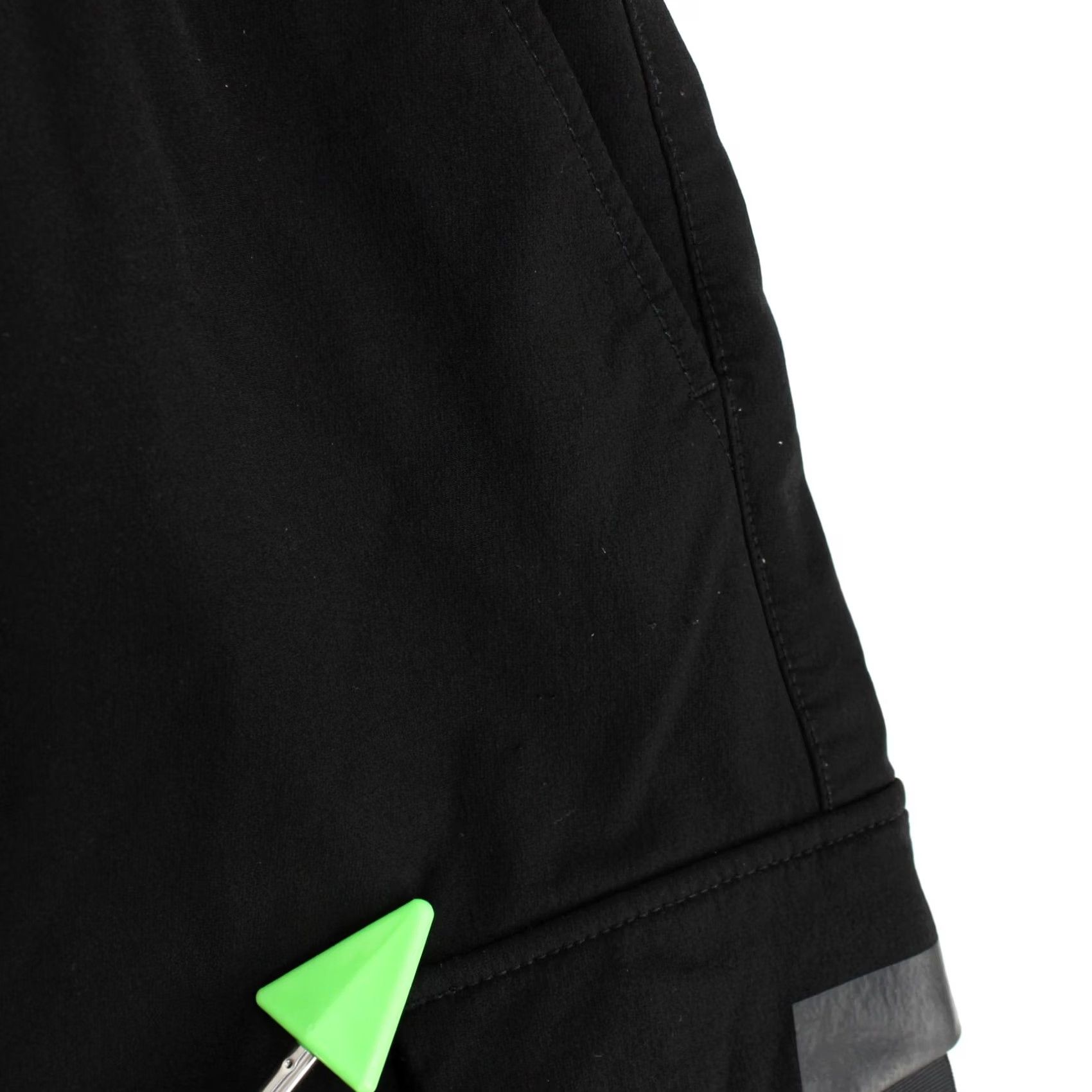 Vintage NOME Cargo Pants Mens S Black Techwear Utility Joggers Drawstring Elastic Waist Size US 29 - 3 Thumbnail