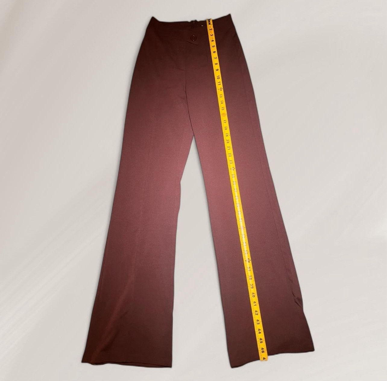 Fashion Nova Brown straight legged trouser pants Size 26" / US 2 / IT 38 - 2 Thumbnail