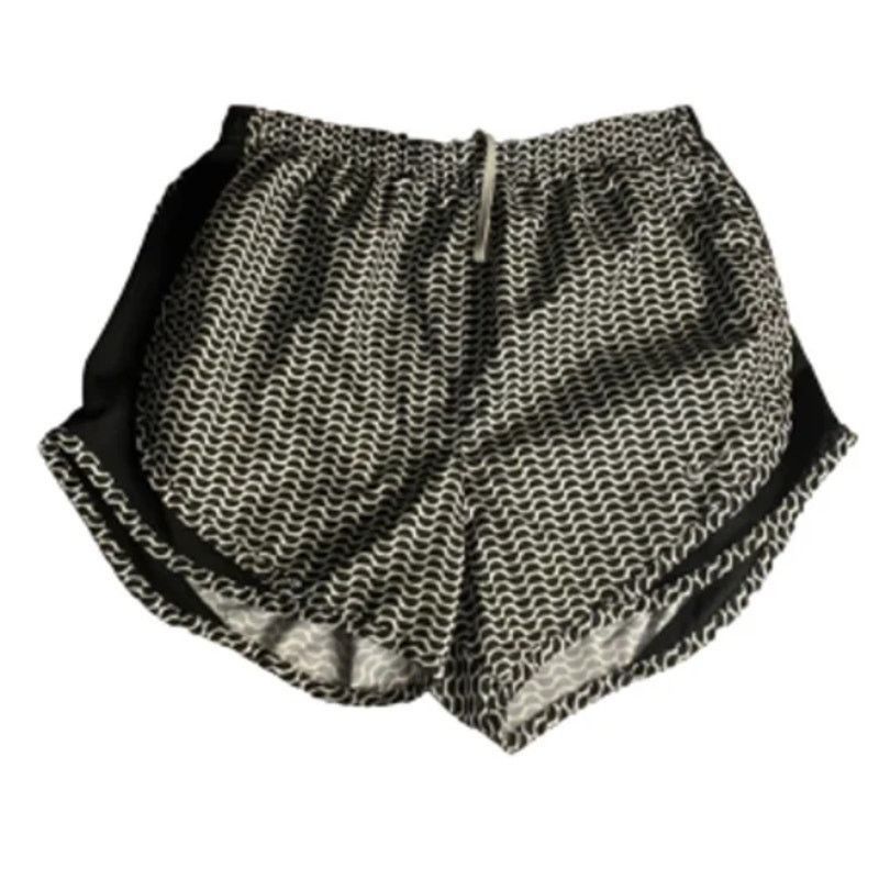 Nike Nike Dri-FIT Wave Print Running Shorts Black White Size S Size 24" / US 00 / IT 34 - 2 Thumbnail