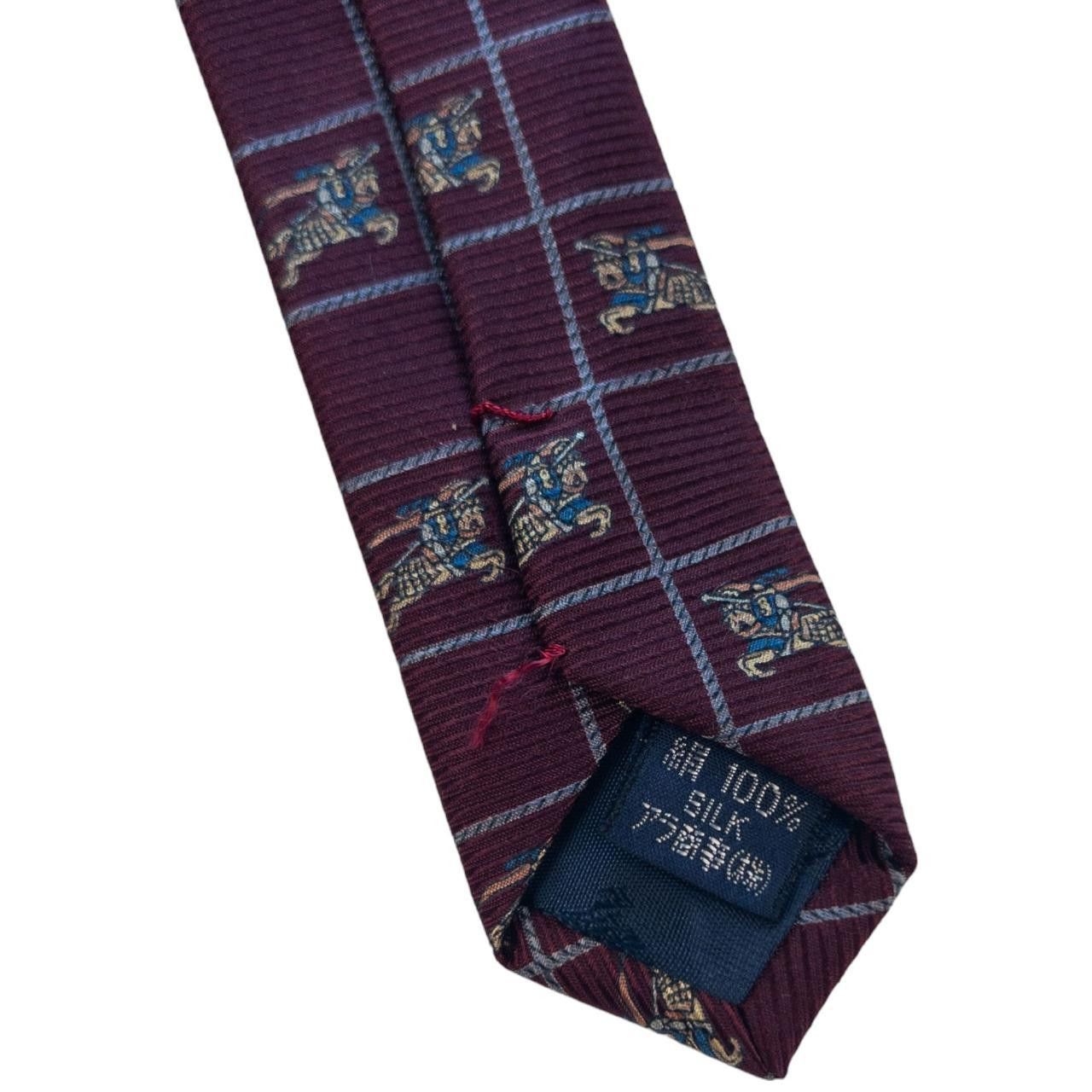 Burberry Vintage Burberry Monogram Silk Tie Size ONE SIZE - 4 Thumbnail