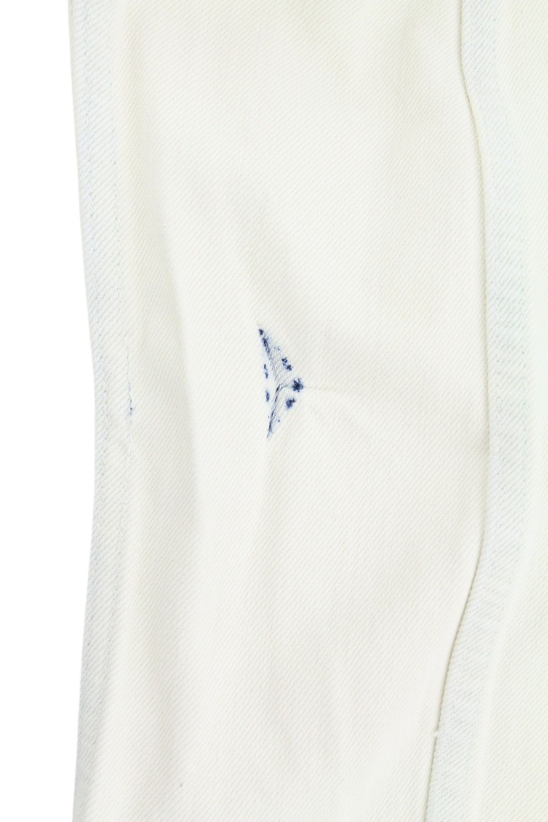 Nudie Jeans TERRY L Denim White Extreme Bleach Polo Jacket 83696 Size US L / EU 52-54 / 3 - 11 Thumbnail