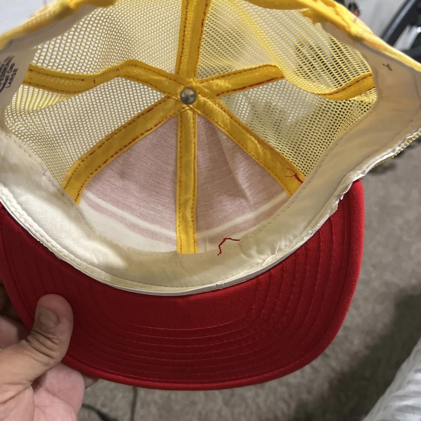 Designer 1970s San Francisco 49ers Red-Superstripe Gold Mesh Snapback Size ONE SIZE - 7 Thumbnail