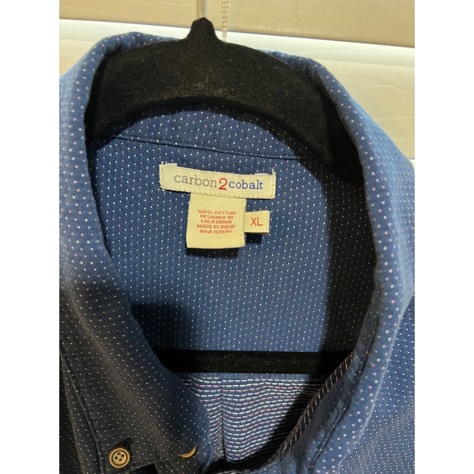 Carbon2Cobalt Carbon 2 Cobalt Long Sleeve Button Up Shirt - Size XL Size US XL / EU 56 / 4 - 2 Thumbnail