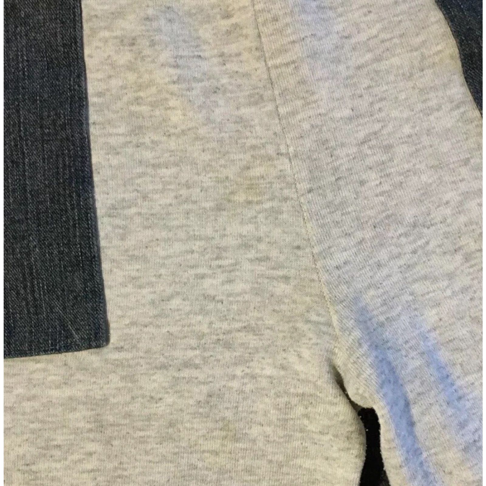 Denime VINTAGE Faded Denim Pocket Sweatpants L USA Grunge Track PE Gym Skate Surf Pants Men L Gray 80s 90s USA Retro Activewear Pockets Size US 33 - 4 Thumbnail