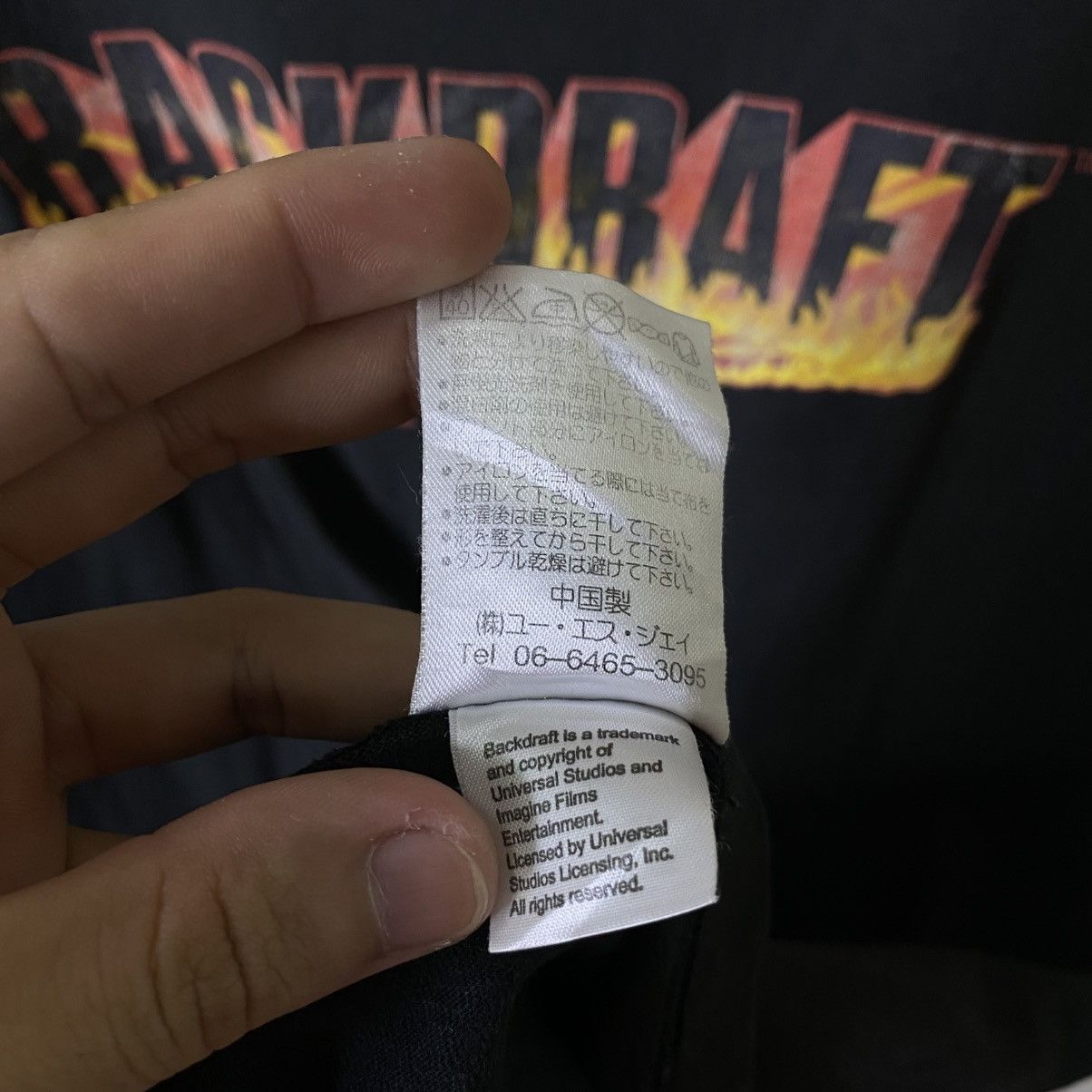 Vintage 1991 Backdraft Movie x UniversalStudios Japan Promo T Shirt Size US L / EU 52-54 / 3 - 6 Thumbnail