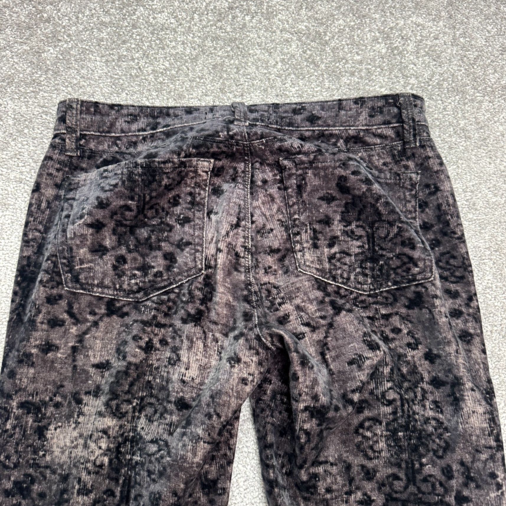 J Brand J Brand 815 Super Skinny Mirage Corduroy Pants 28 Black Gray Brocade Damask Women Size 28" / US 6 / IT 42 - 5 Thumbnail