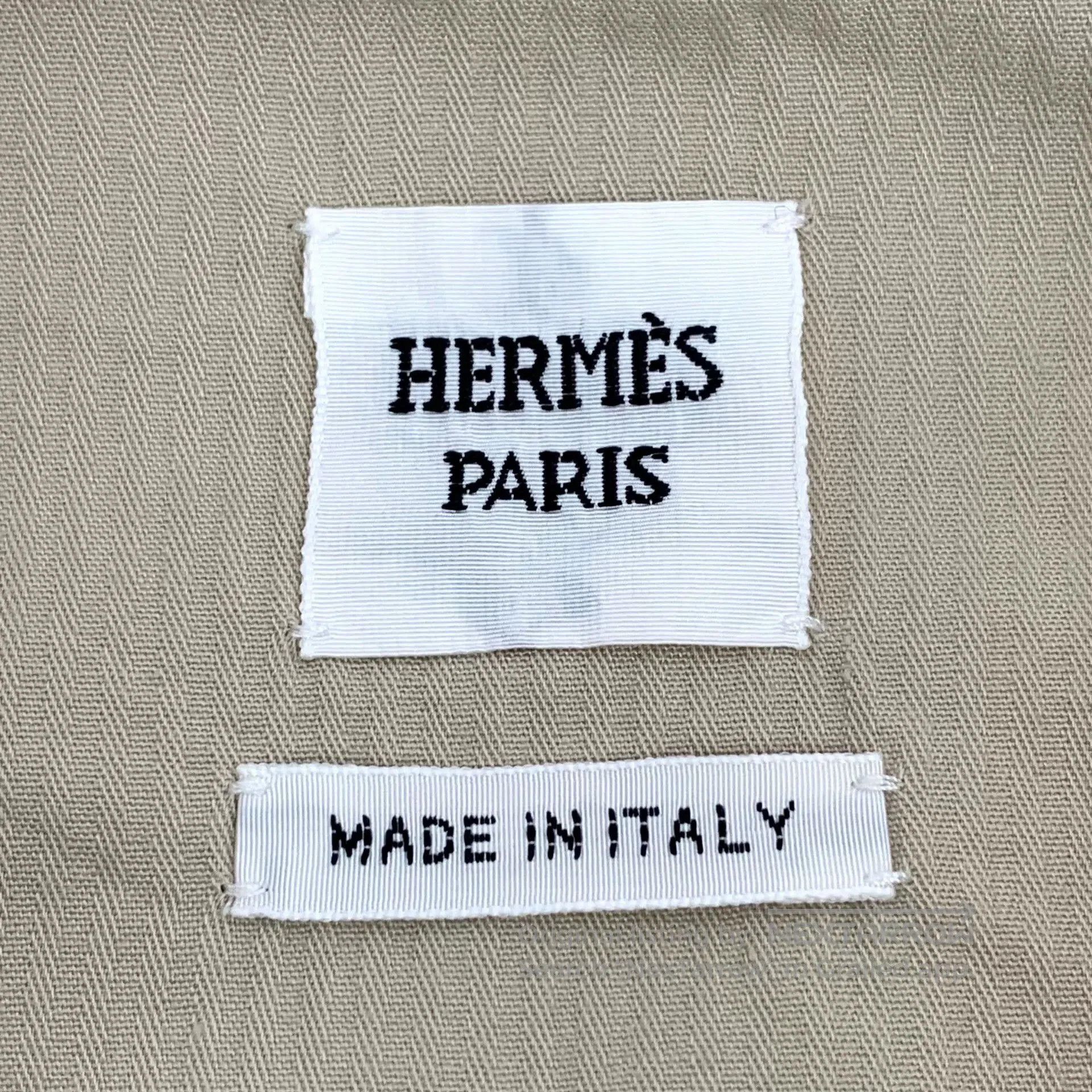 Hermes Hermes Cliquetis Brown Cotton Jacket. Size XS / US 0-2 / IT 36-38 - 6 Thumbnail