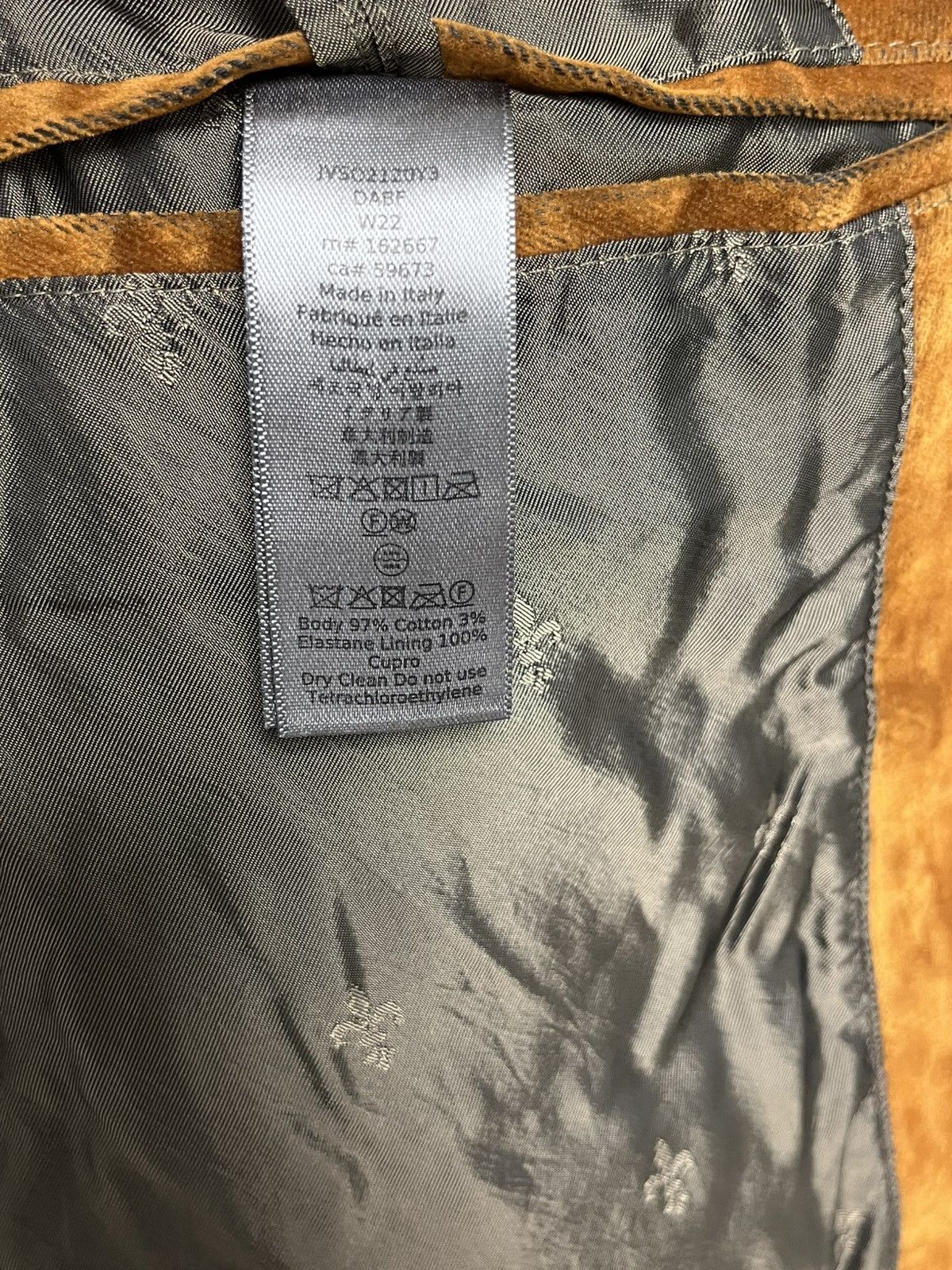 John Varvatos Crushed velvet button front jacket. 50 Size US M / EU 48-50 / 2 - 12 Thumbnail