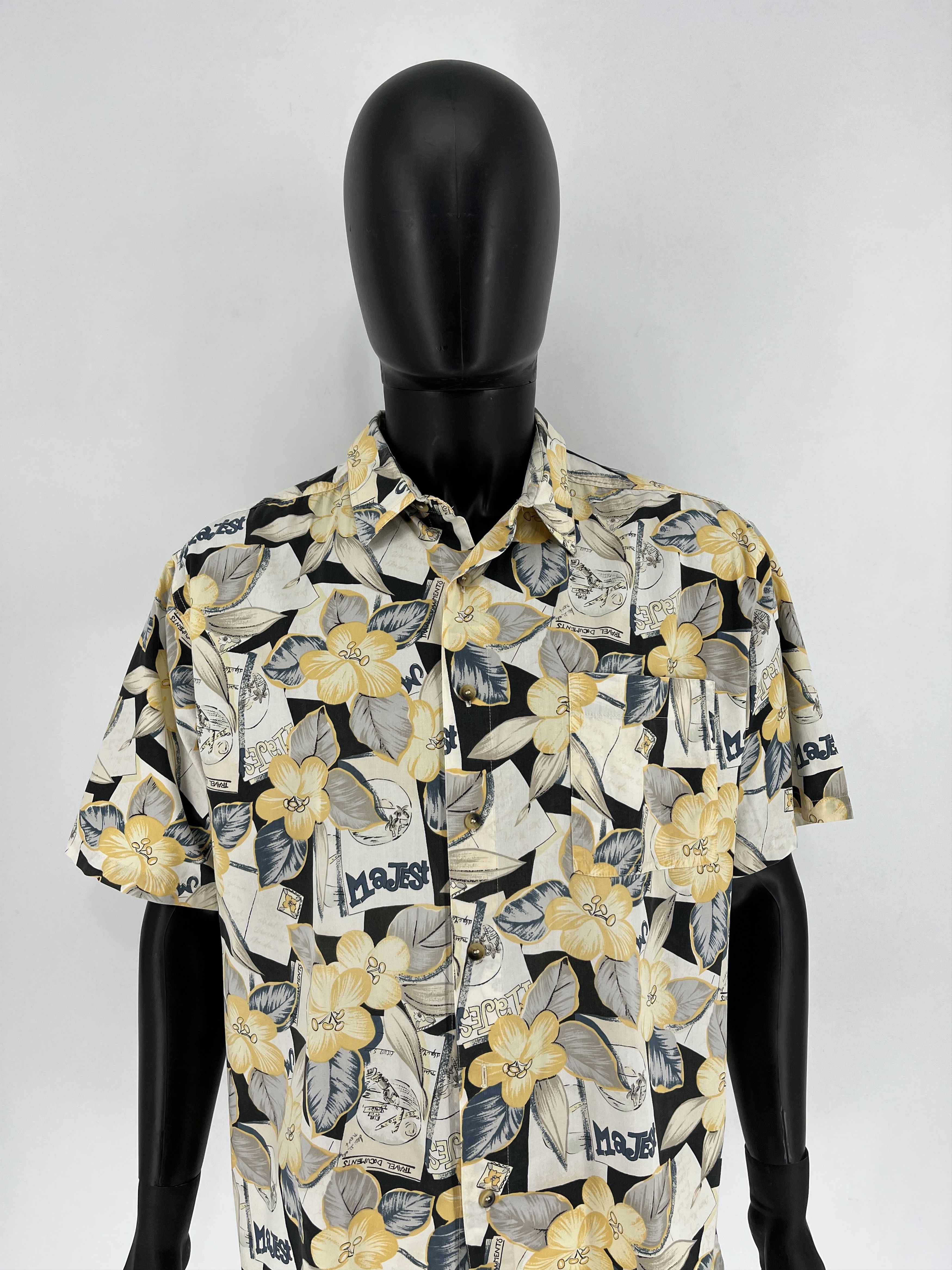 Vintage Vintage Art Streetwear Hawaiian Travis Scott style Size US L / EU 52-54 / 3 - 1 Thumbnail