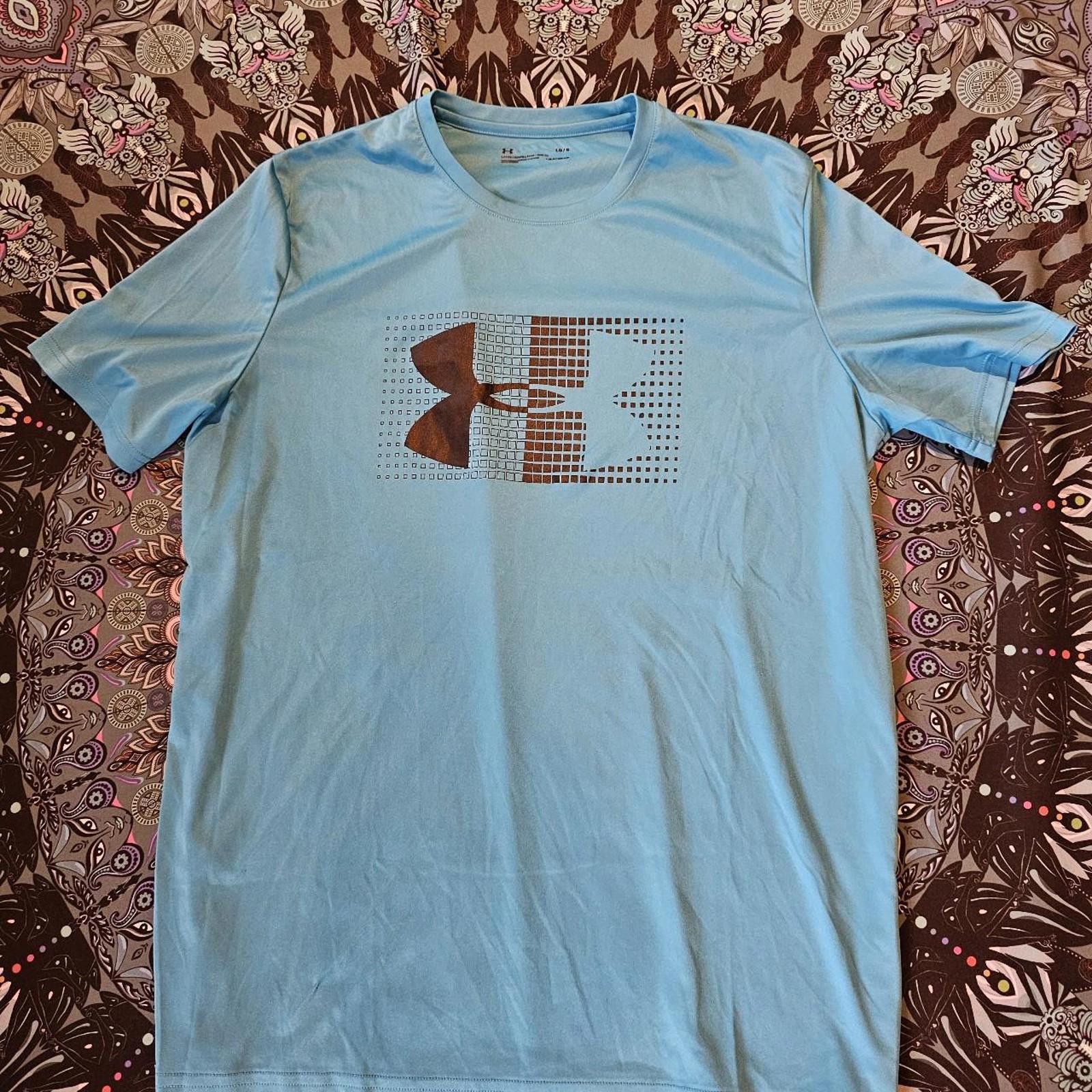 Under Armour Under Armour Men's Black and Blue Dri Fit Workout Shirt Size US L / EU 52-54 / 3 - 1 Thumbnail