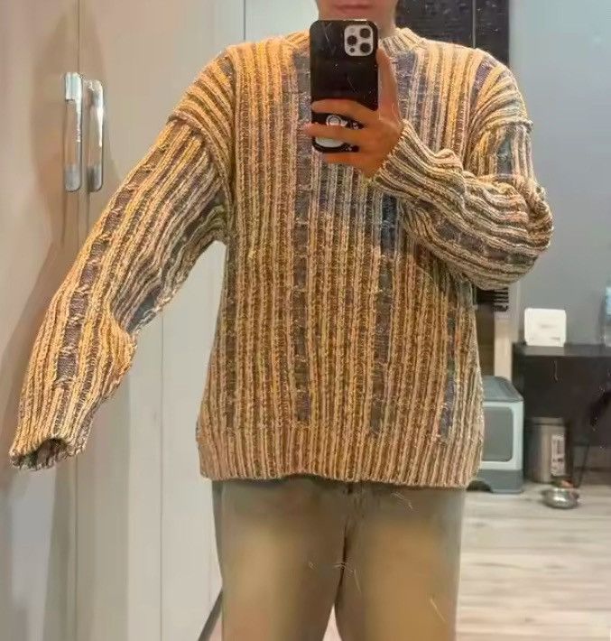 Japanese Brand Striped Knitted Sweater Size US L / EU 52-54 / 3 - 7 Thumbnail