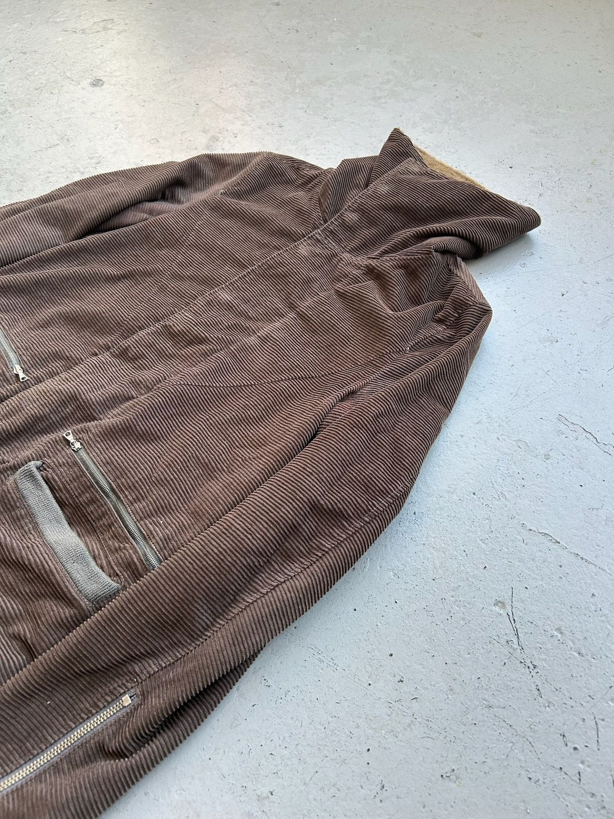 Undercover Undercover AW05 Arts & Crafts Corduroy Fur Lined Moto Jacket Size US M / EU 48-50 / 2 - 2 Thumbnail