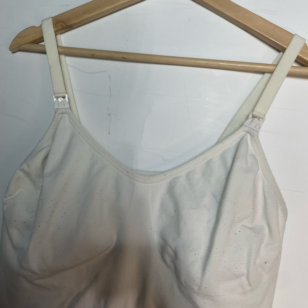 Other Trims White Maternity Nursing Tank Top XL Size XL / US 12-14 / IT 48-50 - 3 Thumbnail