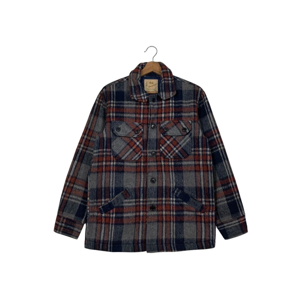 Wrangler Vintage 80’s WRANGLER Tartan Flannel Four Pocket #2556-C115 Size US M / EU 48-50 / 2 - 1 Thumbnail
