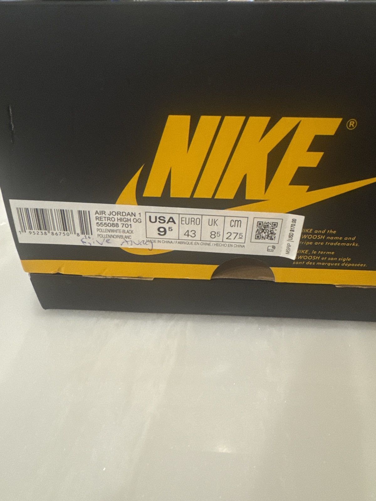 Jordan Brand × Nike Air Jordan 1 Retro High OG Size US 9.5 / EU 42-43 - 12 Thumbnail