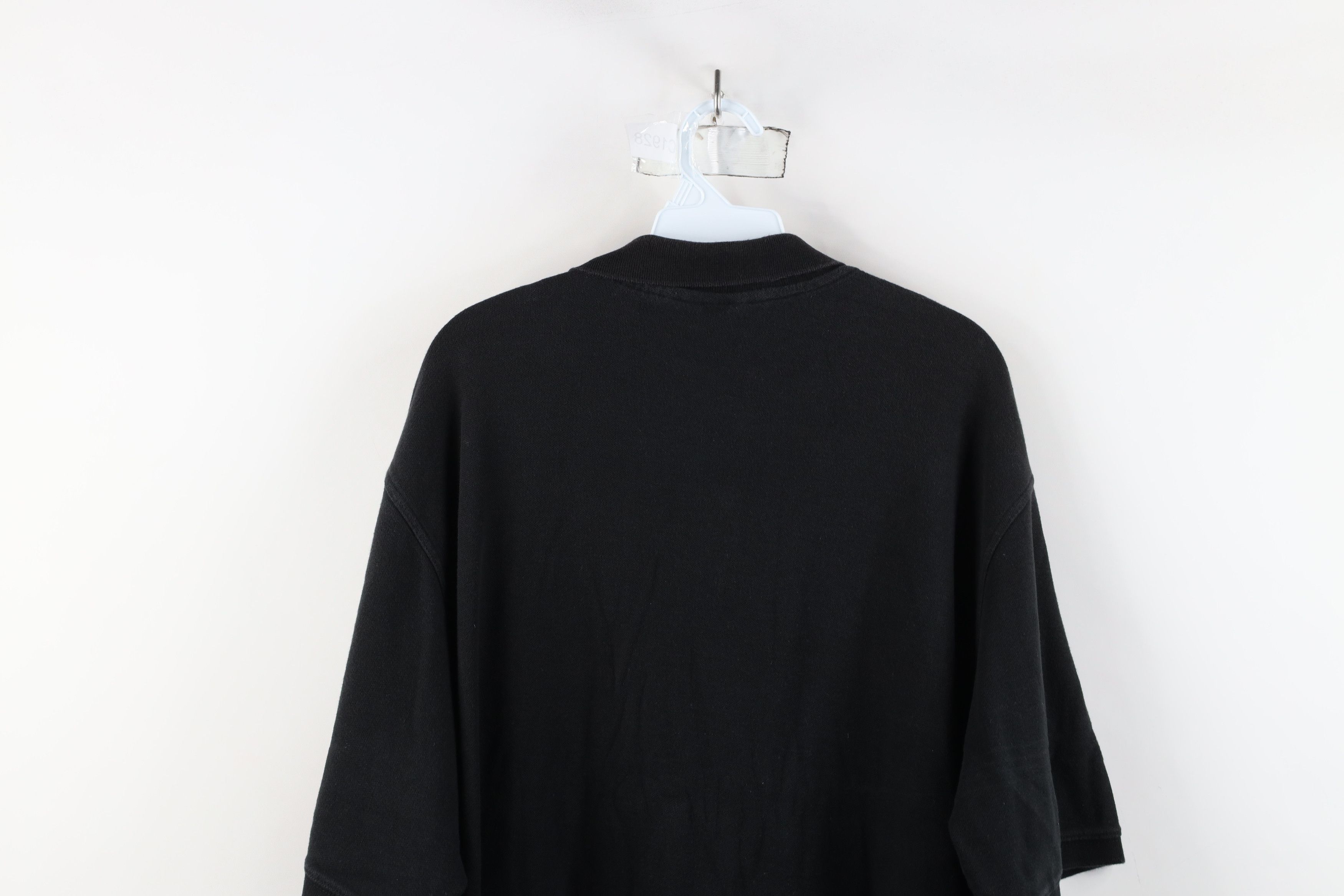 Eddie Bauer × Vintage Vintage 90s Eddie Bauer Blank Collared Polo Shirt Black Size US XXL / EU 58 / 5 - 12 Thumbnail