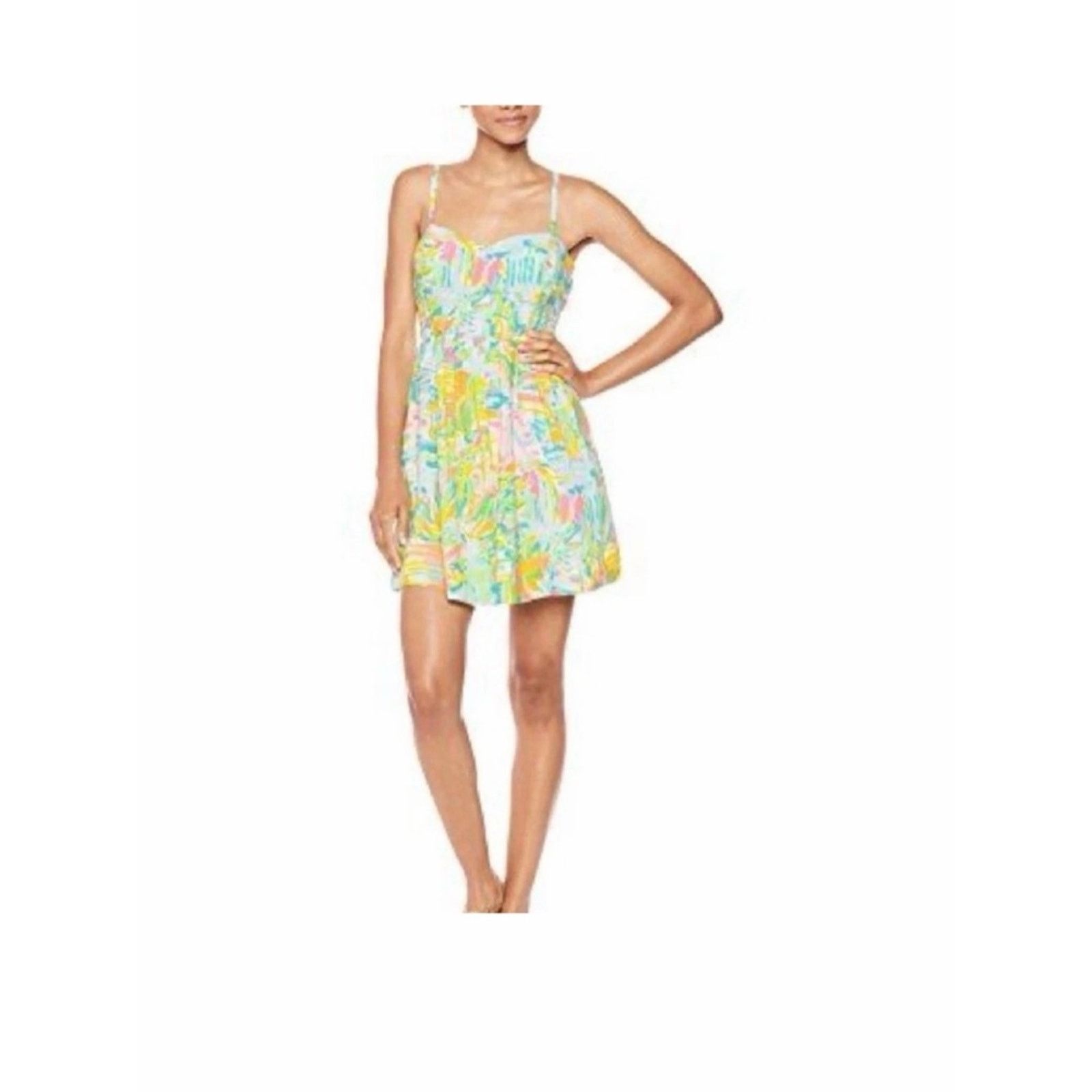 Lilly Pulitzer Lilly Pulitzer Christine Dress Multi Size 2 WORN ONCE $178 Size XS / US 0-2 / IT 36-38 - 1 Thumbnail