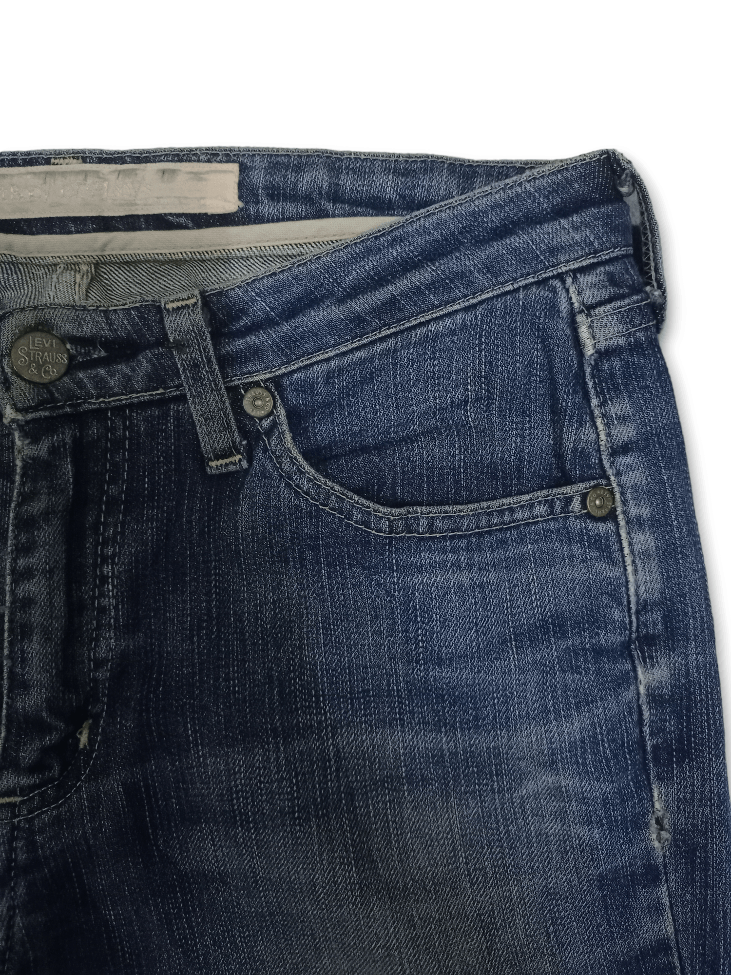 Levi's × Levi's Vintage Clothing Vintage Levis Ladys Blue Wash Distressed Jeans Made in Japan Size 28" / US 6 / IT 42 - 5 Thumbnail
