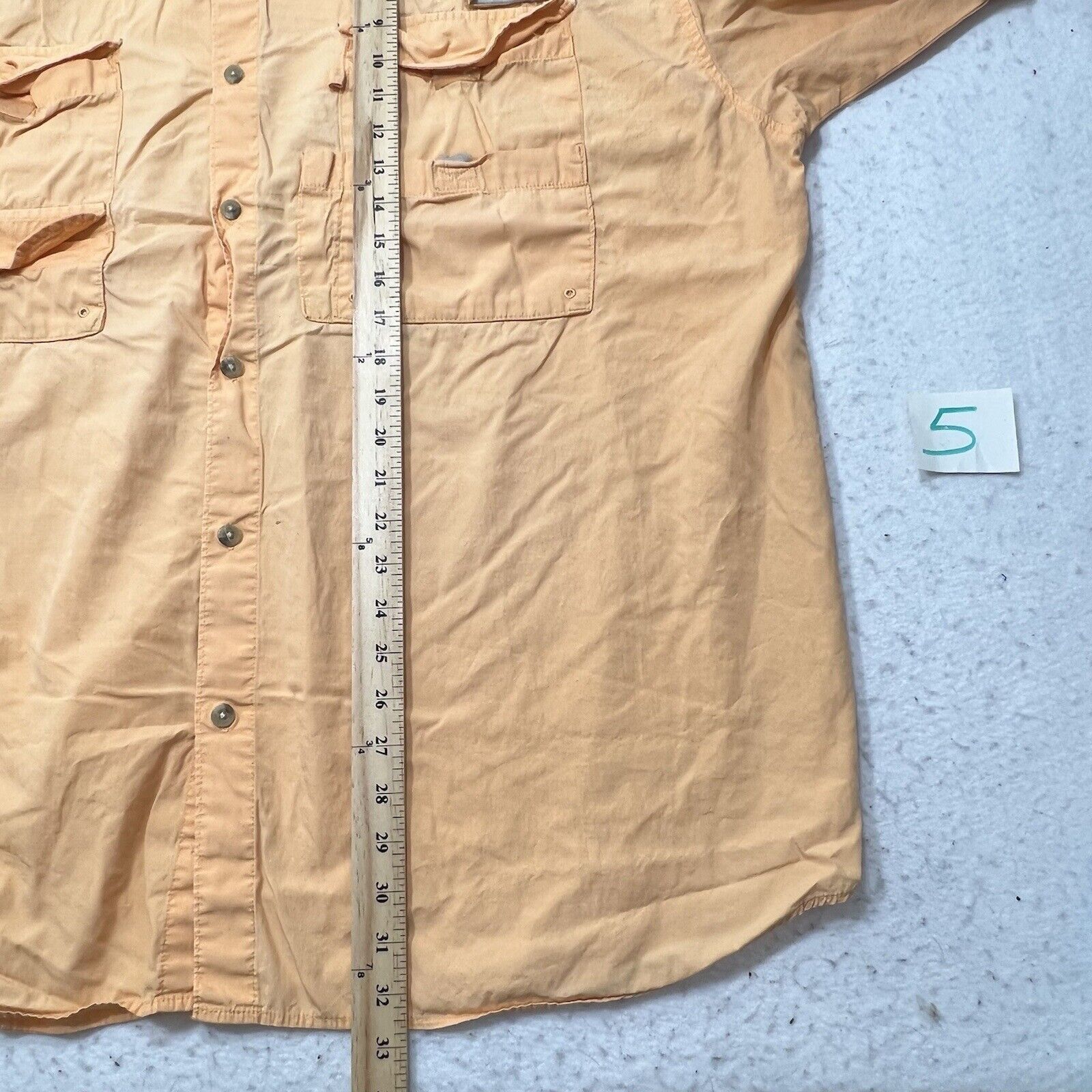 Columbia Columbia Orange Short Sleeve Utility Outdoors Shirt Size US XXL / EU 58 / 5 - 9 Thumbnail
