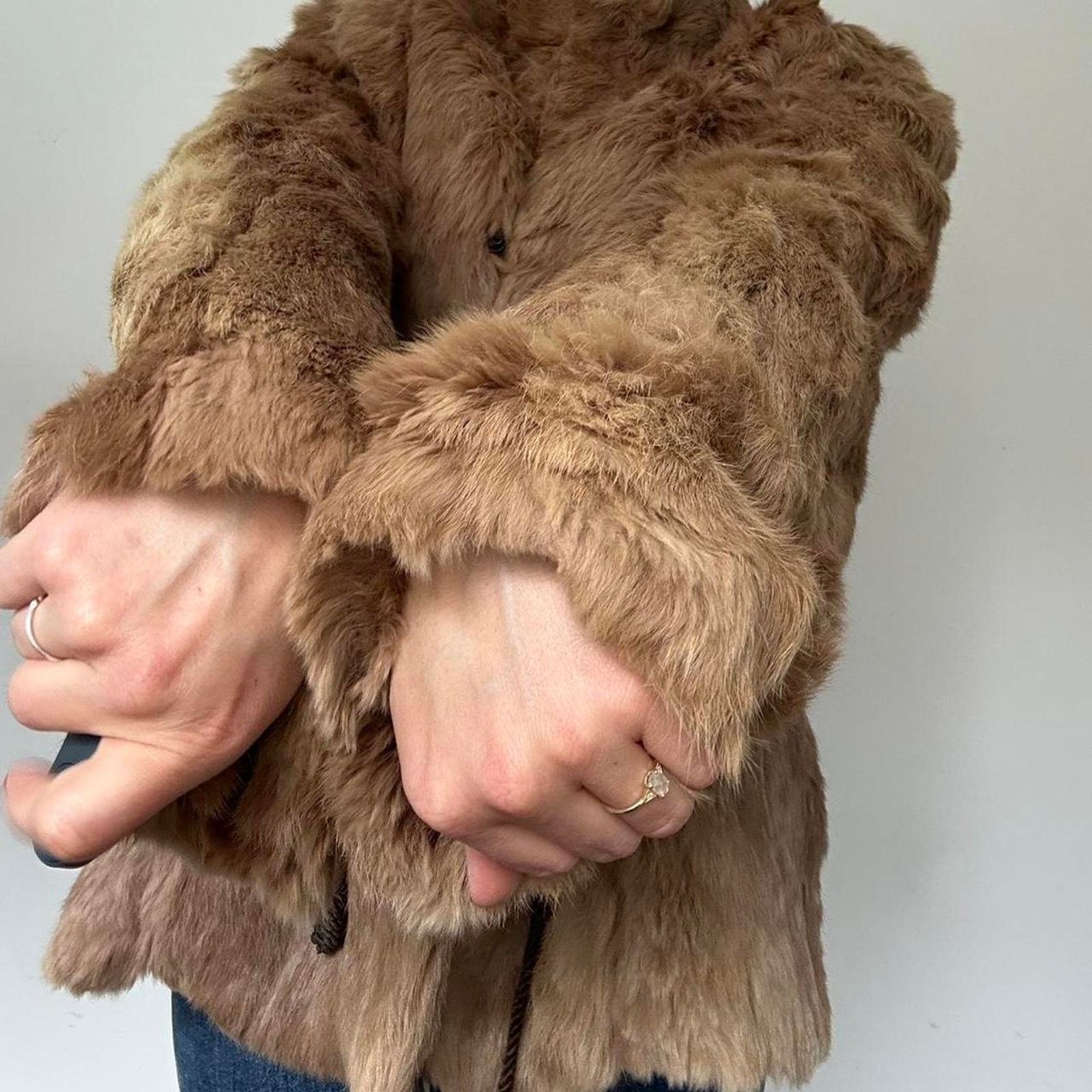 Other Vintage YSL / Saint Laurent Fur Coat with Drawstring (M) Size M / US 6-8 / IT 42-44 - 5 Thumbnail