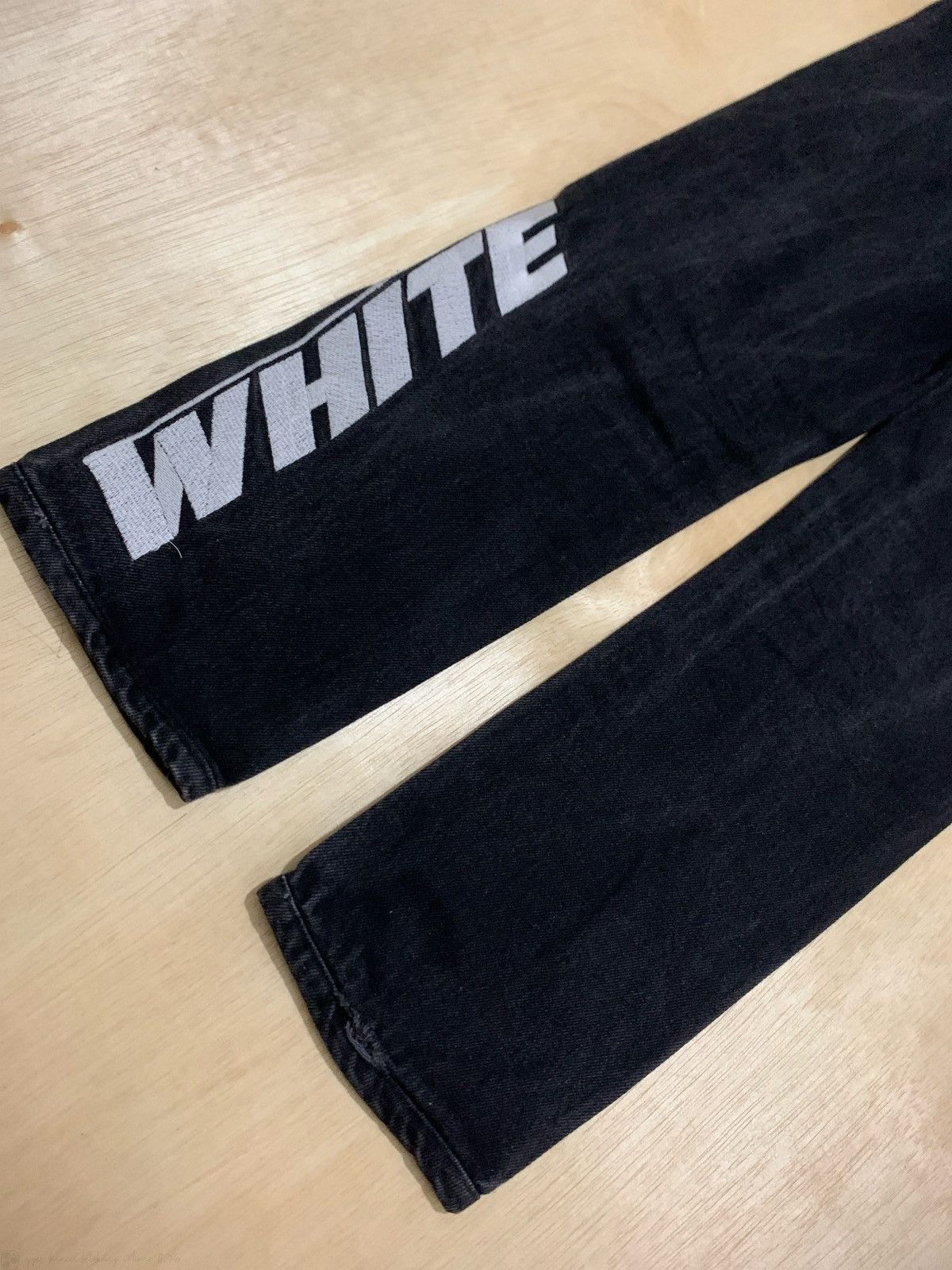Off-White Off-White Black Denim Size US 31 - 8 Thumbnail