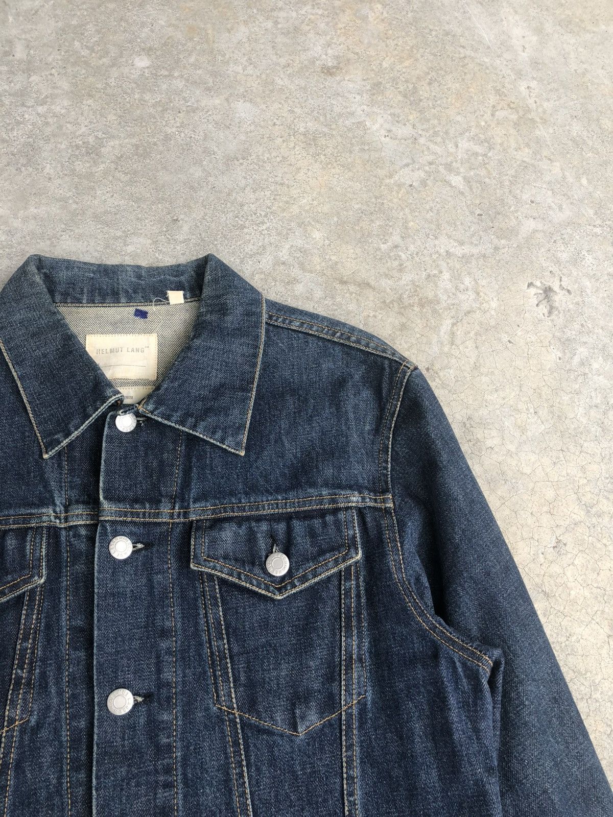 Helmut Lang Helmut Lang Classic Raw Denim Jacket Size US L / EU 52-54 / 3 - 5 Thumbnail