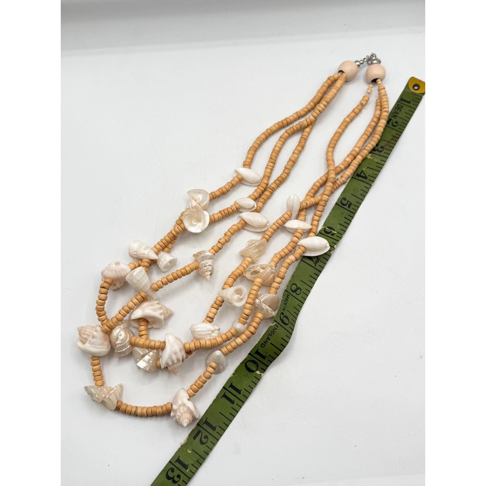 Vintage Vintage Three Strand Sea Shell Seashell Beaded Sea Queen Nec Size ONE SIZE - 5 Thumbnail