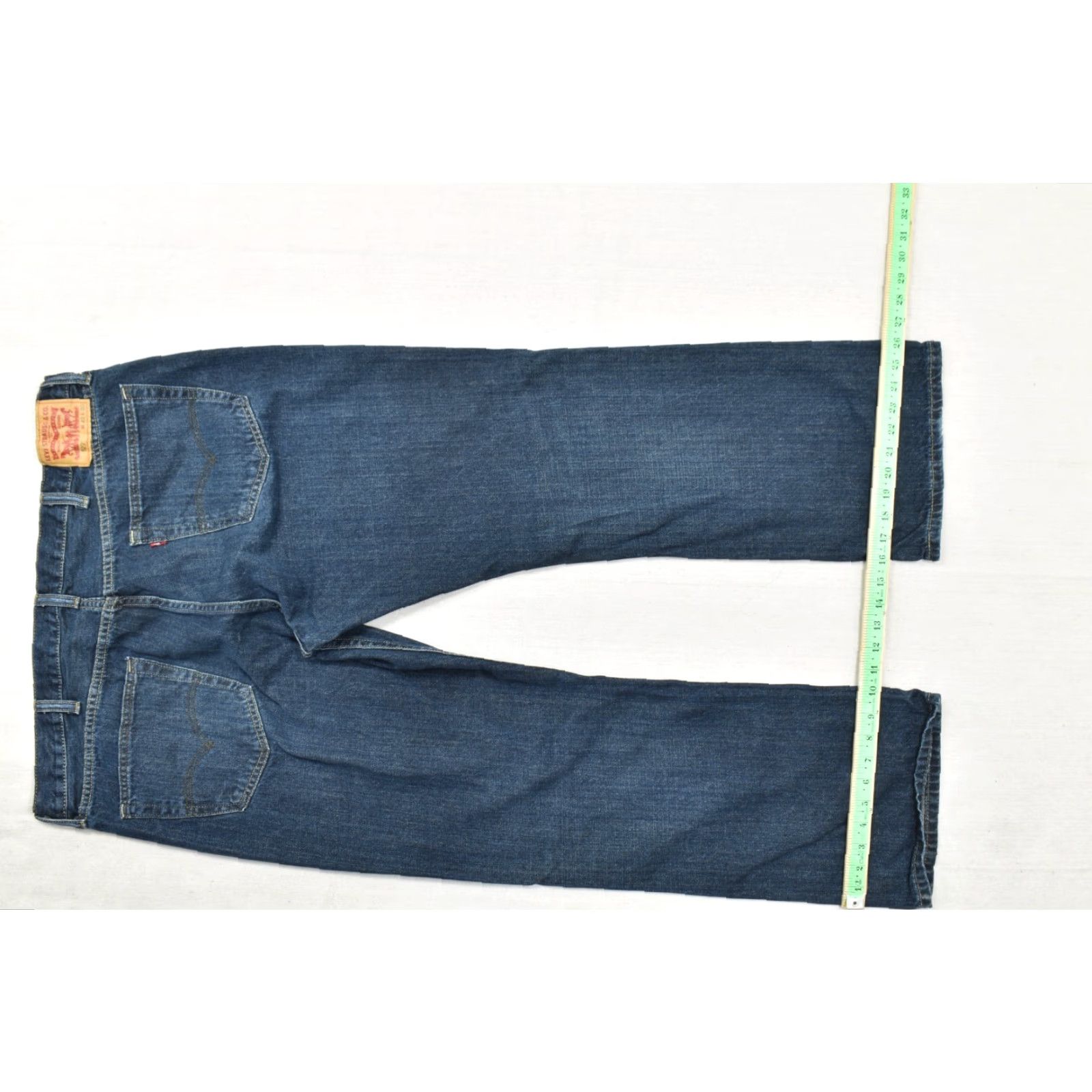 Levi's VINTAGE? No. Levi's 527 Slim Bootcut Jeans Men's 42x30 Dark Wash Blue Denim Cotton Jeans Size US 42 / EU 58 - 5 Thumbnail