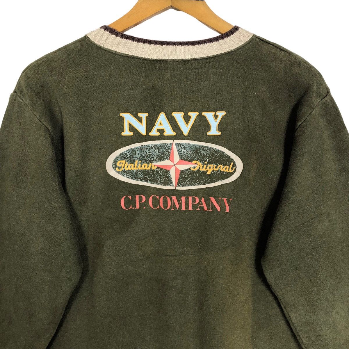 C.P. Company Vintage 90s C.P. Company Crewneck Ringer Sweatshirt Big Logo Size M / US 6-8 / IT 42-44 - 10 Thumbnail