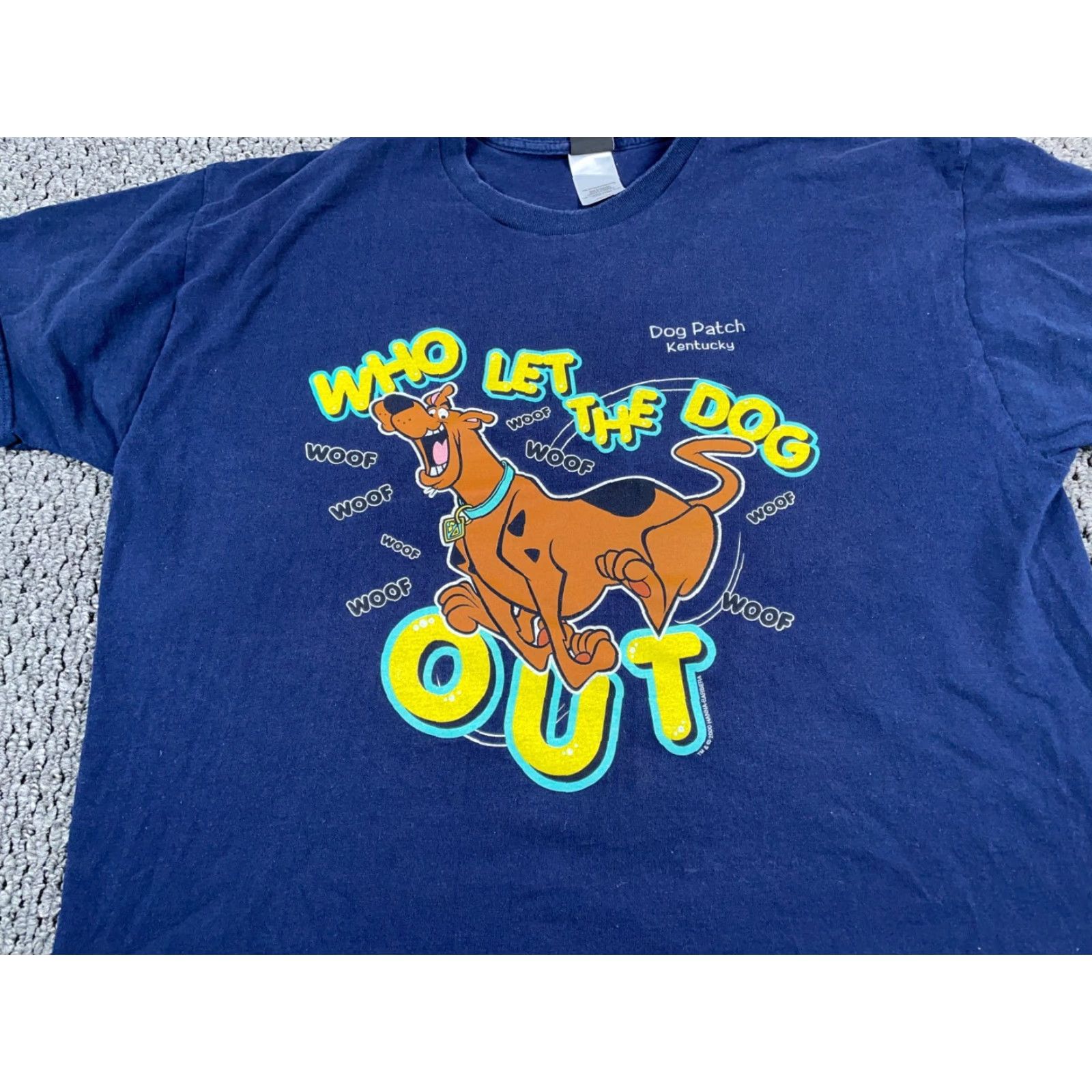 Vintage VINTAGE Scooby-Doo T-Shirt Dark Blue 2XL Men Short Sleeve Crew Neck Cartoon Retro 2000s Mens Shirt Size US XXL / EU 58 / 5 - 4 Thumbnail
