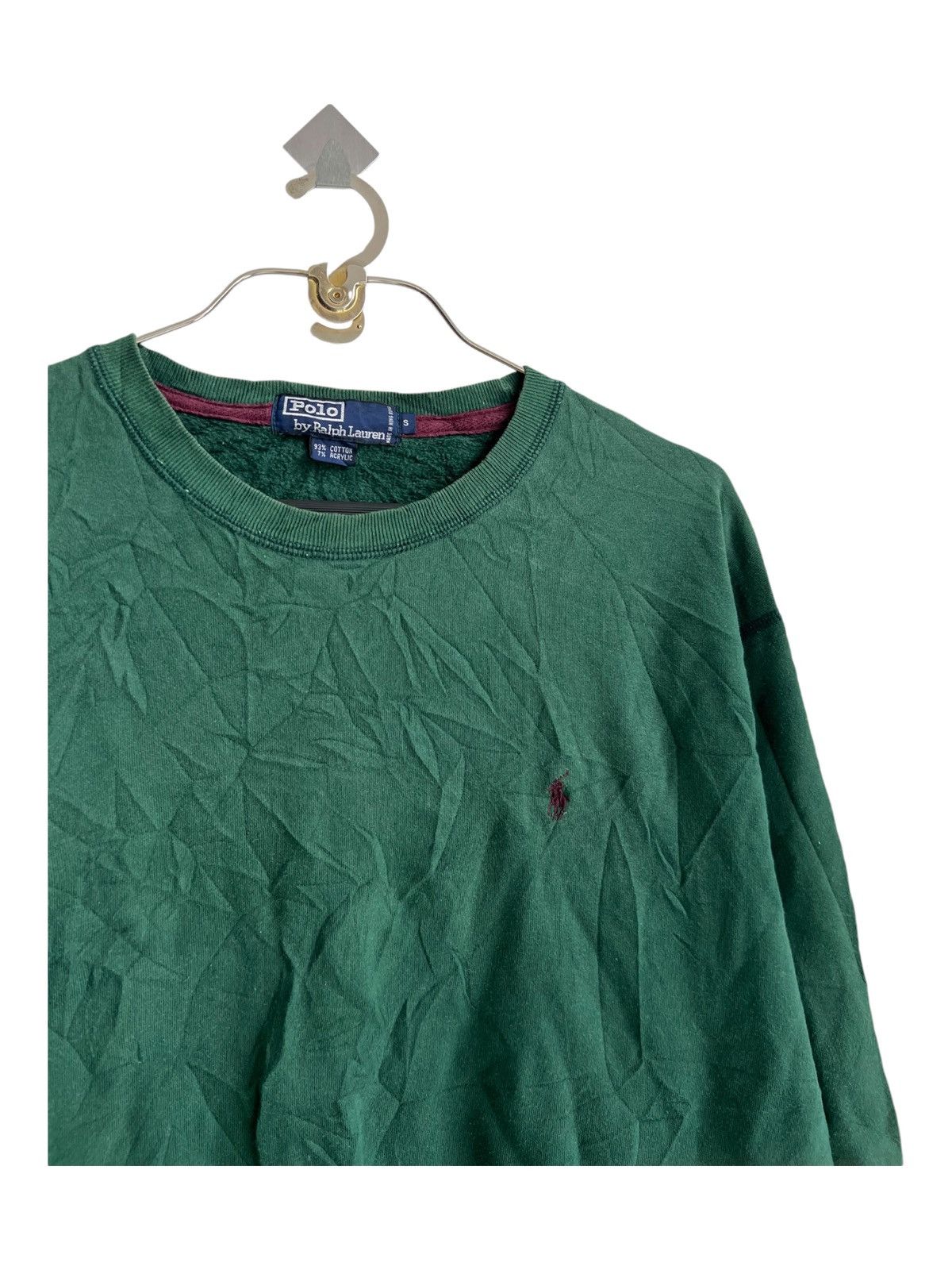 Lo Life × Polo Ralph Lauren × Vintage Y2K Polo Ralph Lauren Small Pony Logo Oversized Sweatshirt Size US S / EU 44-46 / 1 - 2 Thumbnail