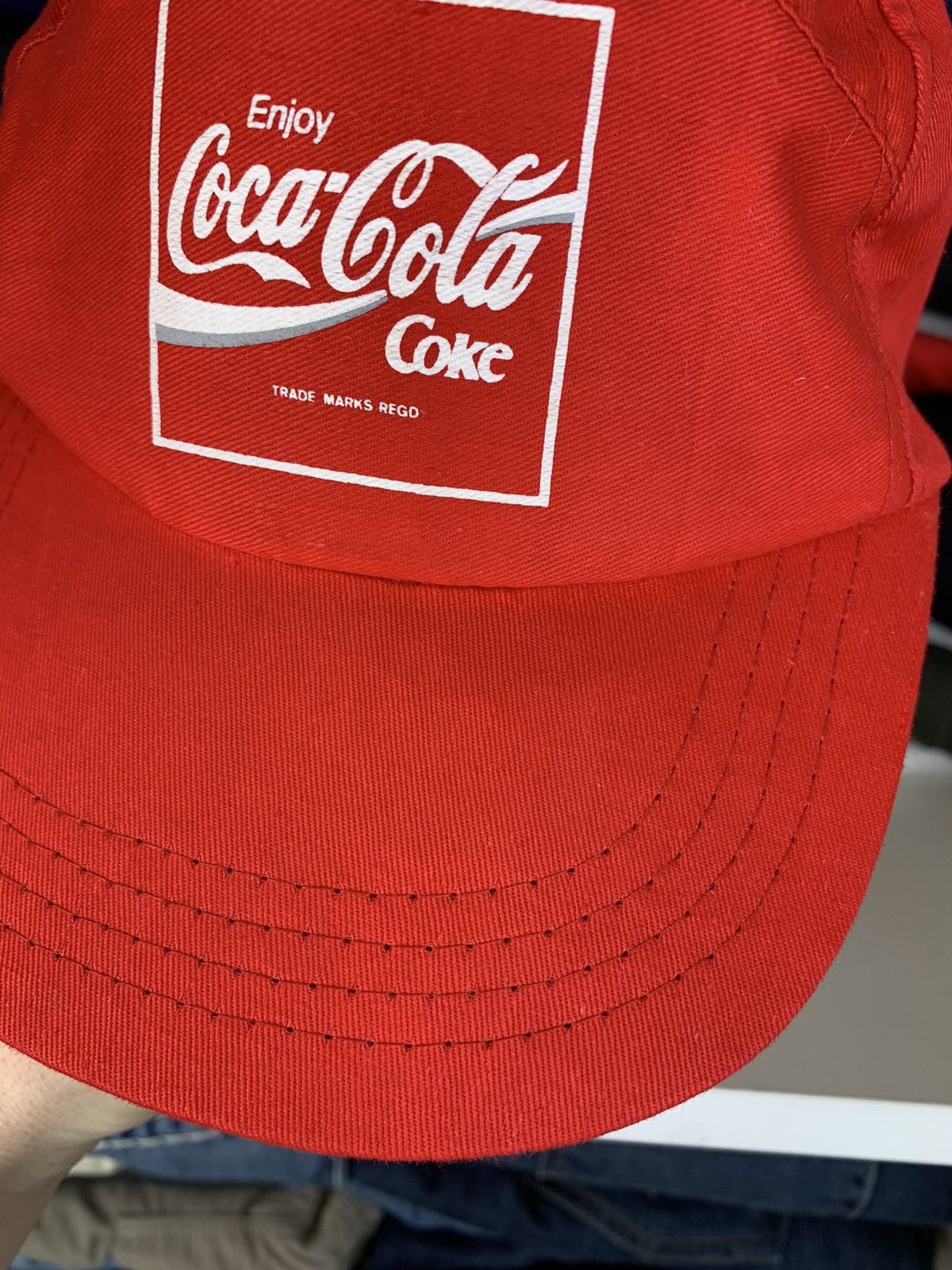 Vintage Vintage Coca Cola Coke Cap Hat Size ONE SIZE - 6 Thumbnail