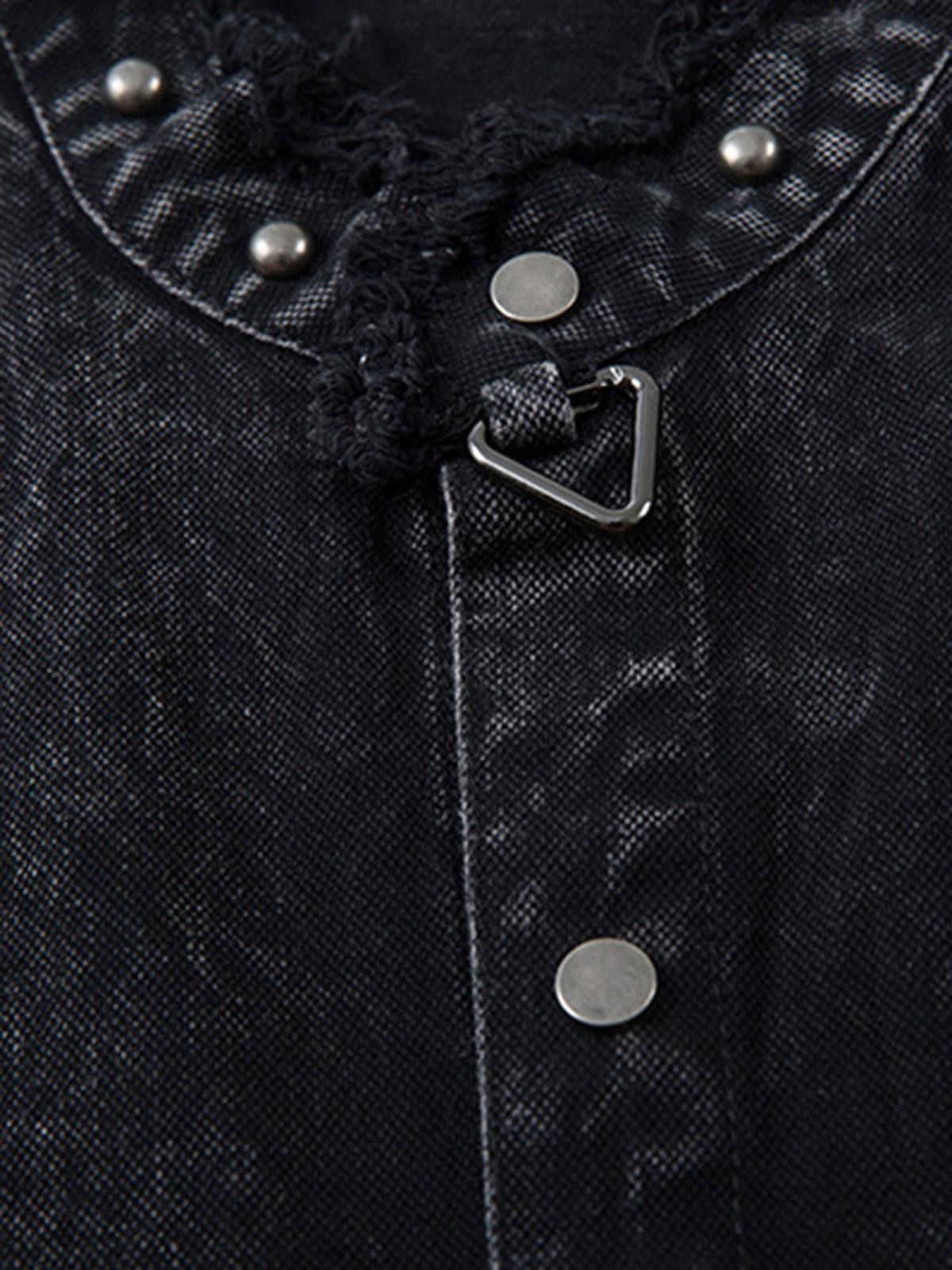 Jean Rivet Deconstructed Denim Short-sleeved Shirt Size US M / EU 48-50 / 2 - 8 Thumbnail