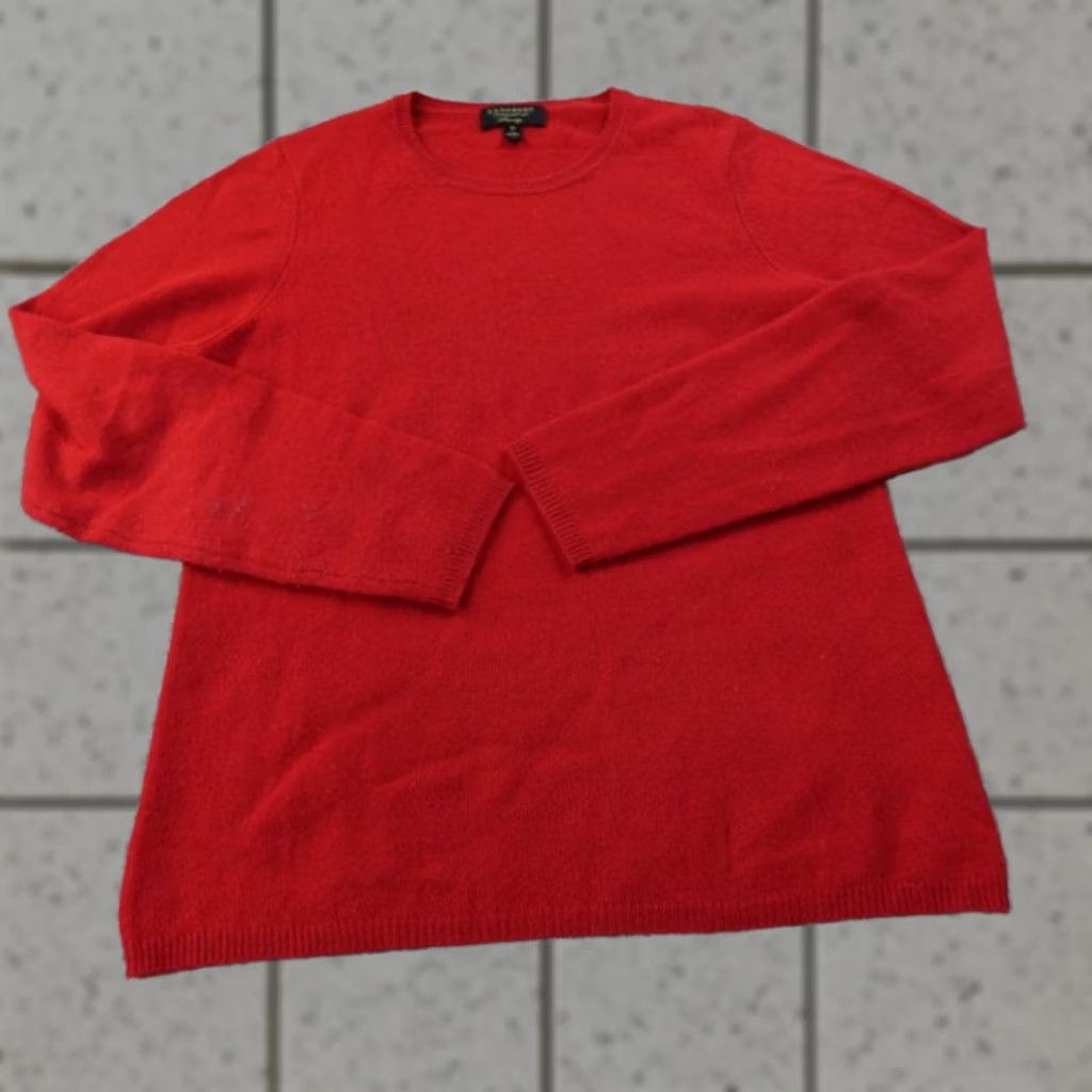 Charter Club Charter Club Sweater Womens M Red Cashmere Crewneck Knit Pullover Casual Solid Light-Weight Warm, Long Sleeve, Classic Theme Size M / US 6-8 / IT 42-44 - 1 Thumbnail