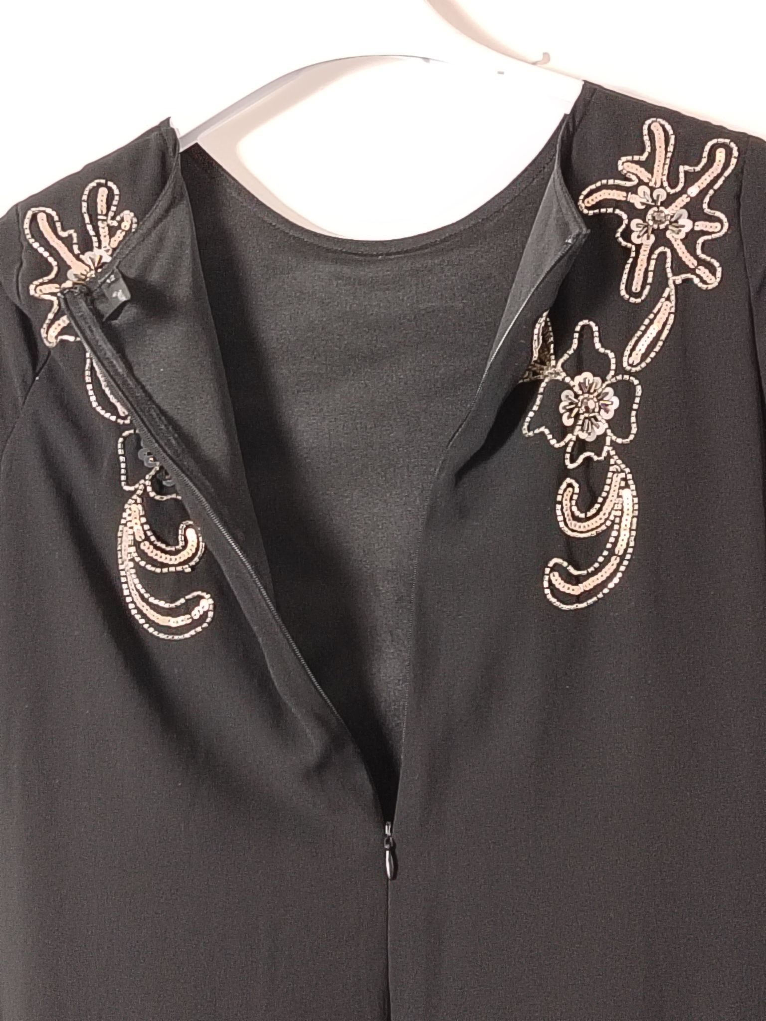Other Pre-Loved Dress Womens 12 Black Sequin Embellished Short Size XL / US 12-14 / IT 48-50 - 4 Thumbnail