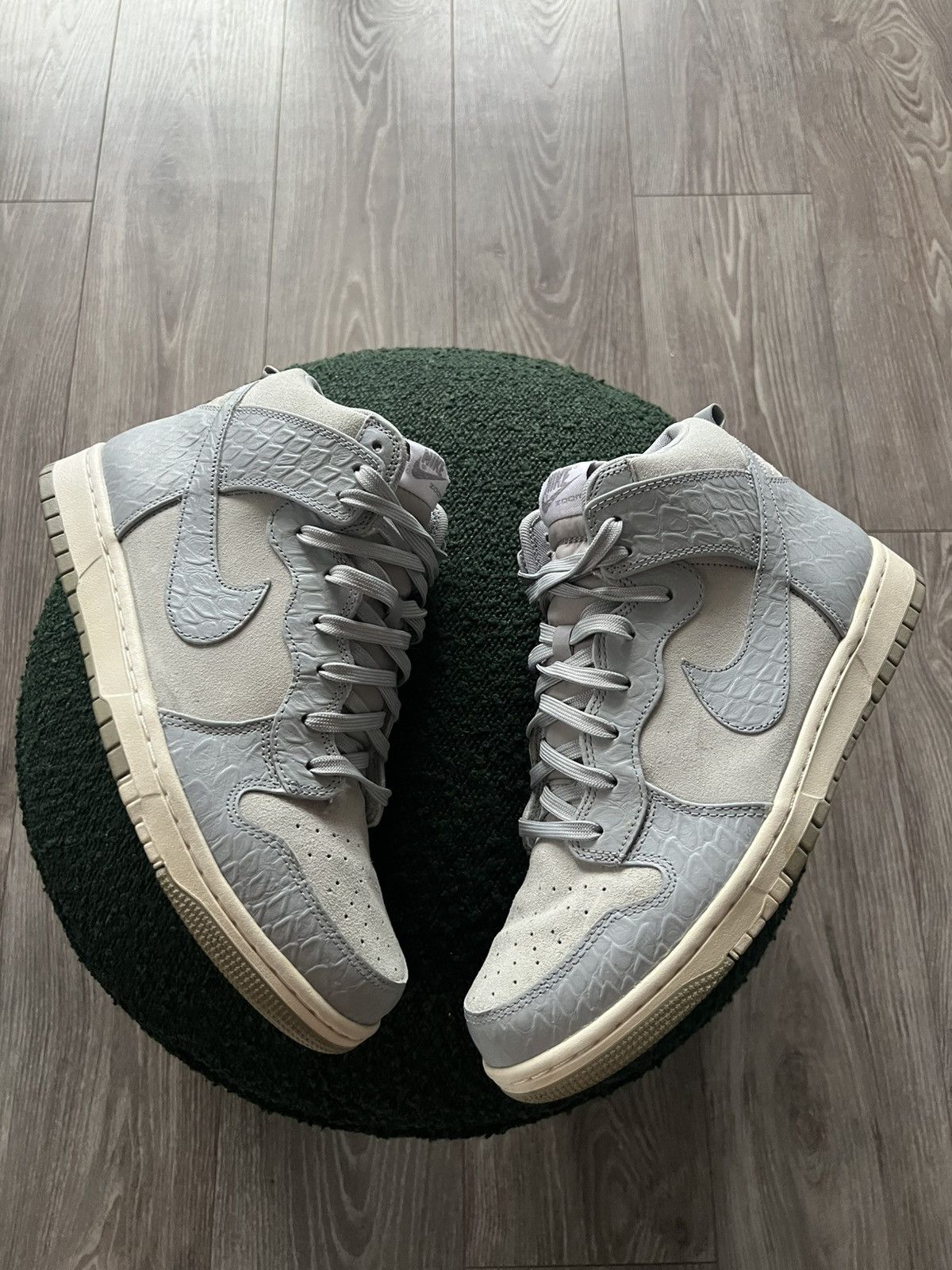 Japanese Brand × Nike ‼️Nike Dunk High CMFT Premium Zoom Python Grey Pattern Shoes‼️ Size US 9.5 / EU 42-43 - 17 Thumbnail