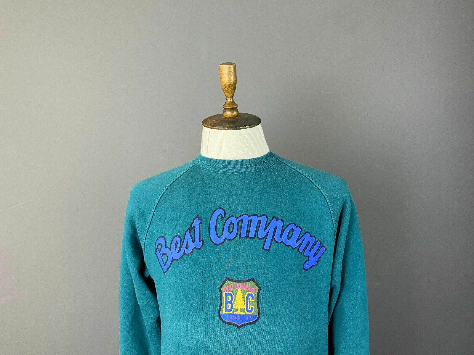 Designer Vintage Best Company Blue Crew Neck Sweater Size 7 Size M / US 6-8 / IT 42-44 - 2 Thumbnail