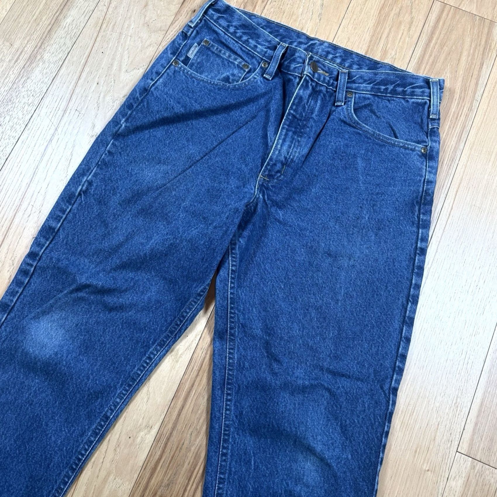Carhartt VINTAGE Carhartt Jeans Mens 32x30 Blue Regular Straight Fit 32 Inseam Mens Jeans Blue Straight Carhartt VTG 34 tag caution Size US 32 / EU 48 - 2 Thumbnail