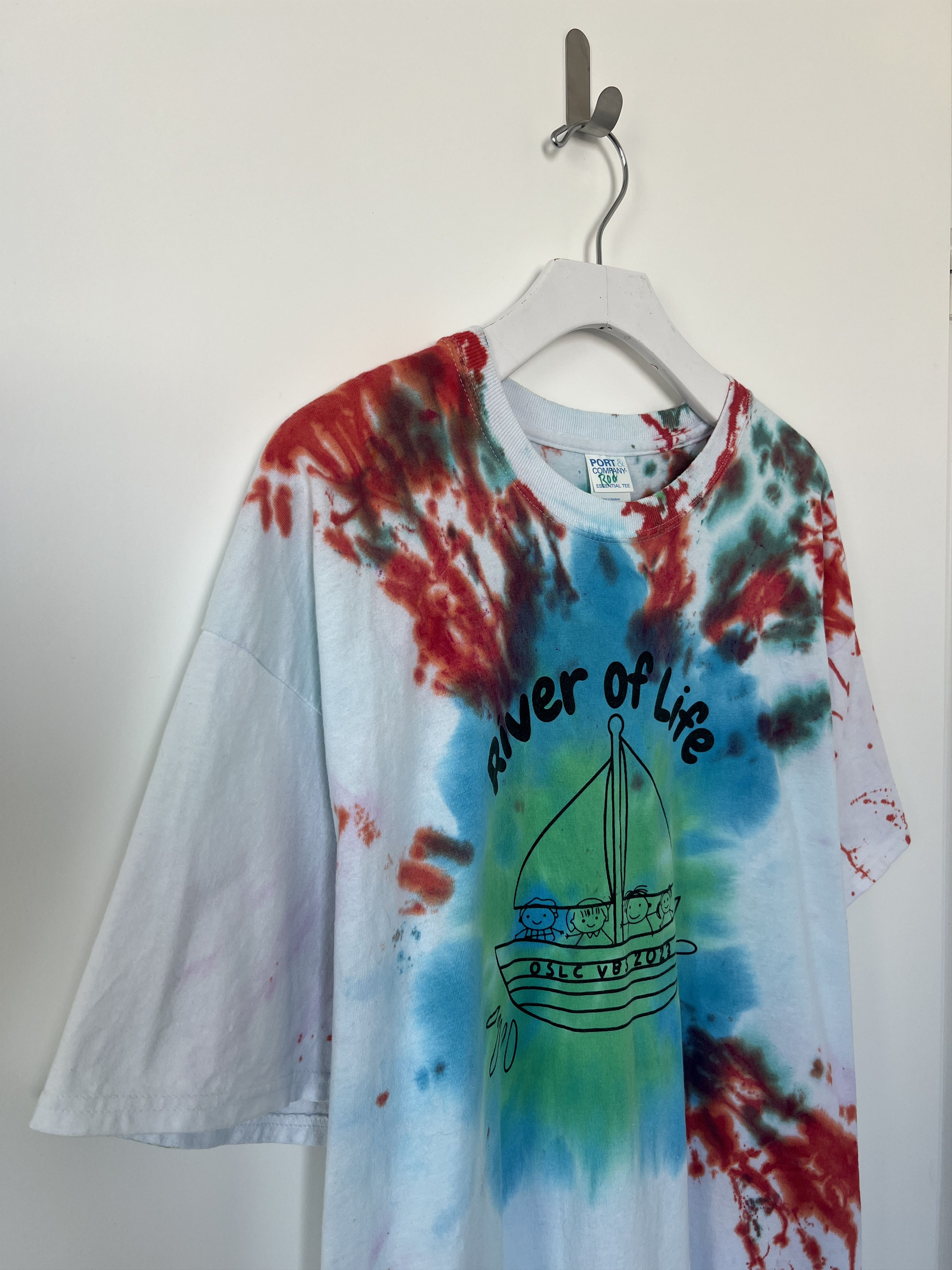 Vintage Tie & Dye T-Shirt Size US XL / EU 56 / 4 - 3 Thumbnail