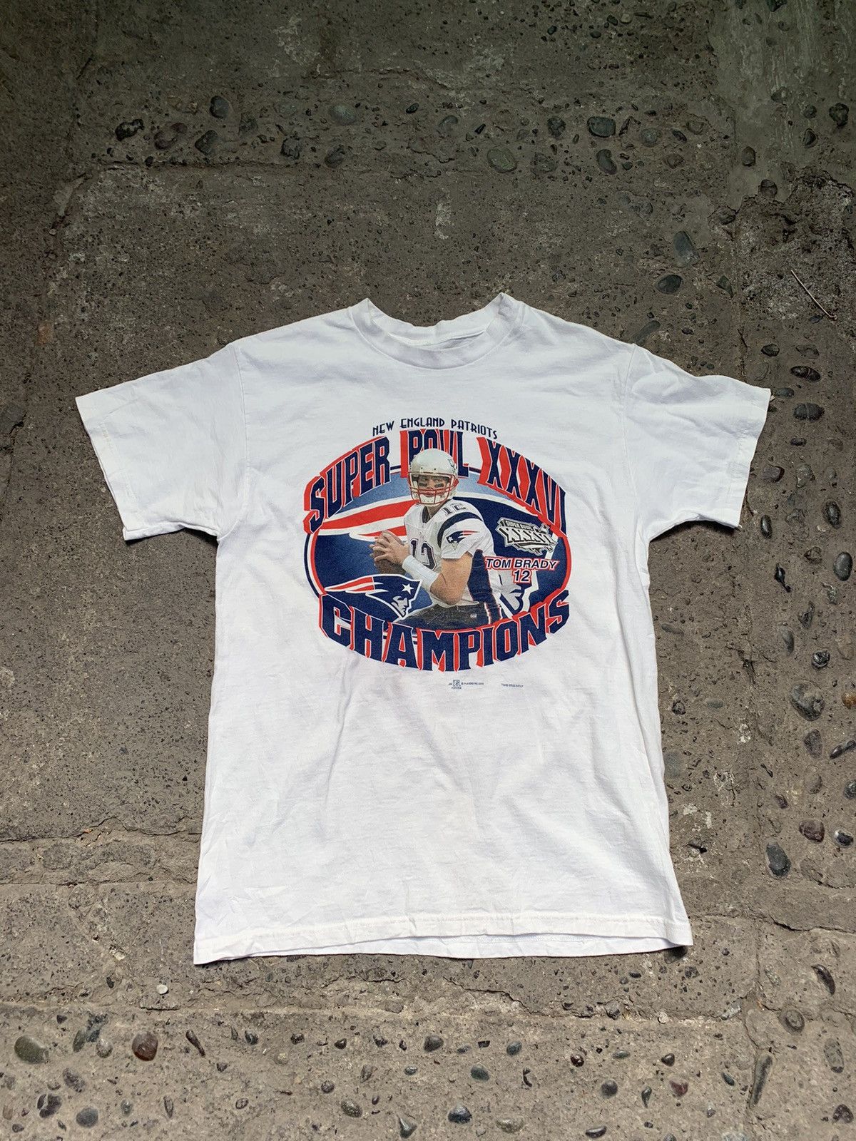 NFL Vintage New England patriots Tom Brady T shirt Size US L / EU 52-54 / 3 - 1 Thumbnail