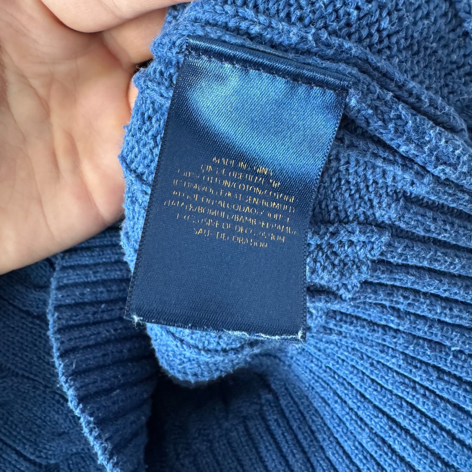 Polo Ralph Lauren Ralph Lauren Knitted Vintage Sweater Blue Men’s Oldmoney Size US M / EU 48-50 / 2 - 10 Thumbnail