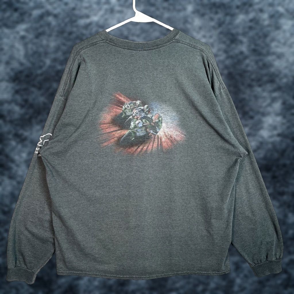 Gildan VINTAGE Gildan 2014 FIM Superbike World Championship Long Sleeve T-Shirt Adult 2XL Gray Motorcycle Mens Size US XXL / EU 58 / 5 - 1 Thumbnail