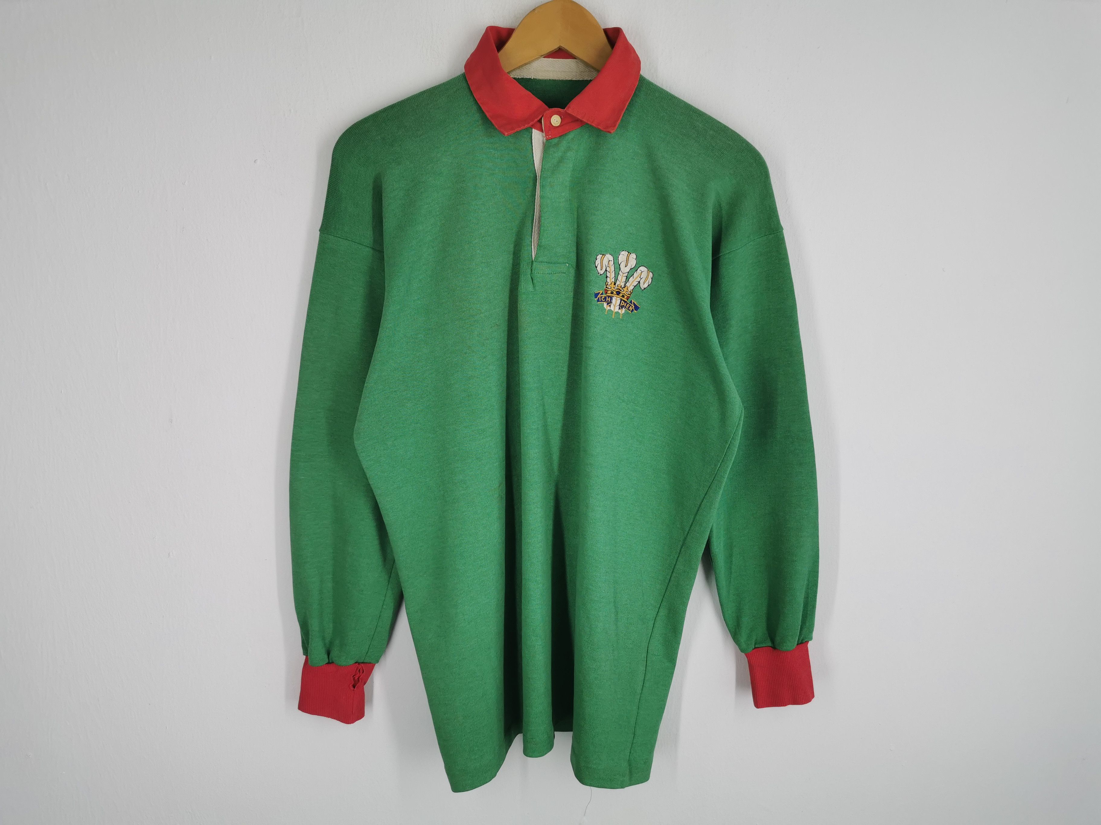 Vintage Distressed Shirt Vintage 80's Wales Rugby Shirt Size M Size US M / EU 48-50 / 2 - 1 Thumbnail