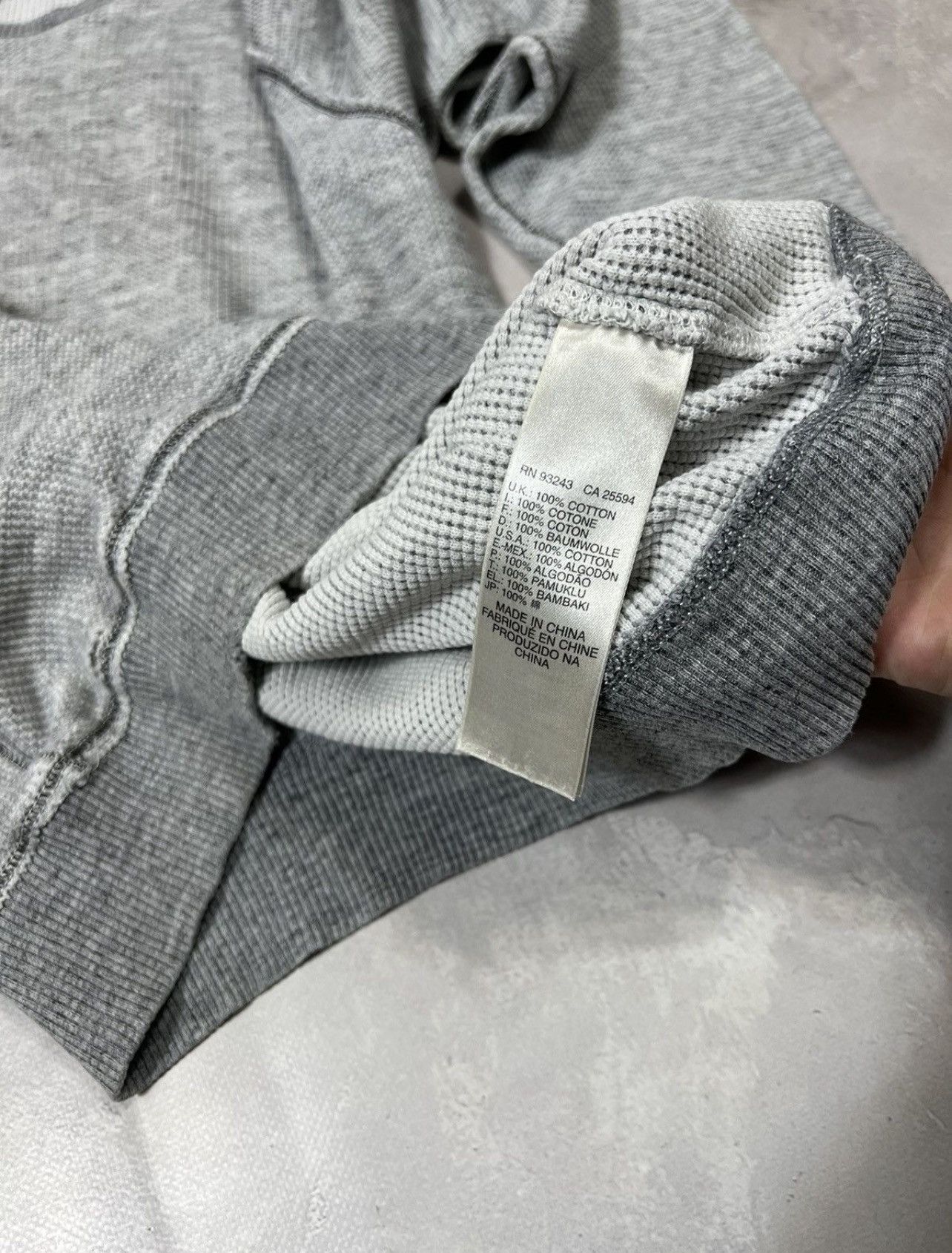 Other Vintage Diesel Distressed Waffle Sweatshirt Size US S / EU 44-46 / 1 - 7 Thumbnail