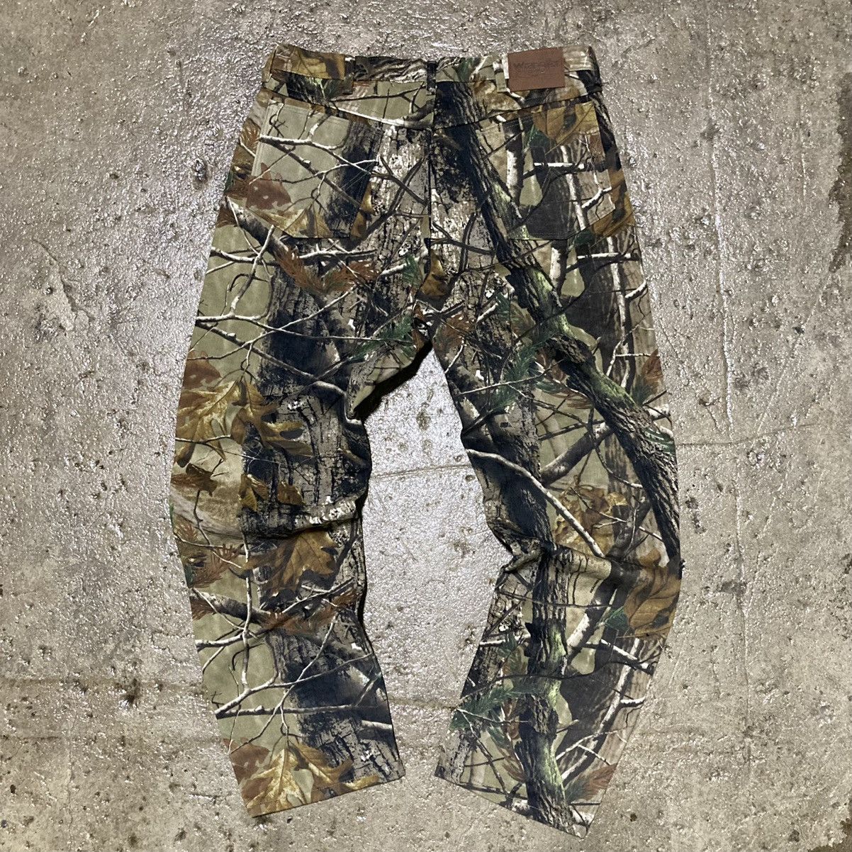 Pre-owned Camo X Carhartt Crazy Vintage Carhartt Wrangler Baggy Camo Workwear Jeans